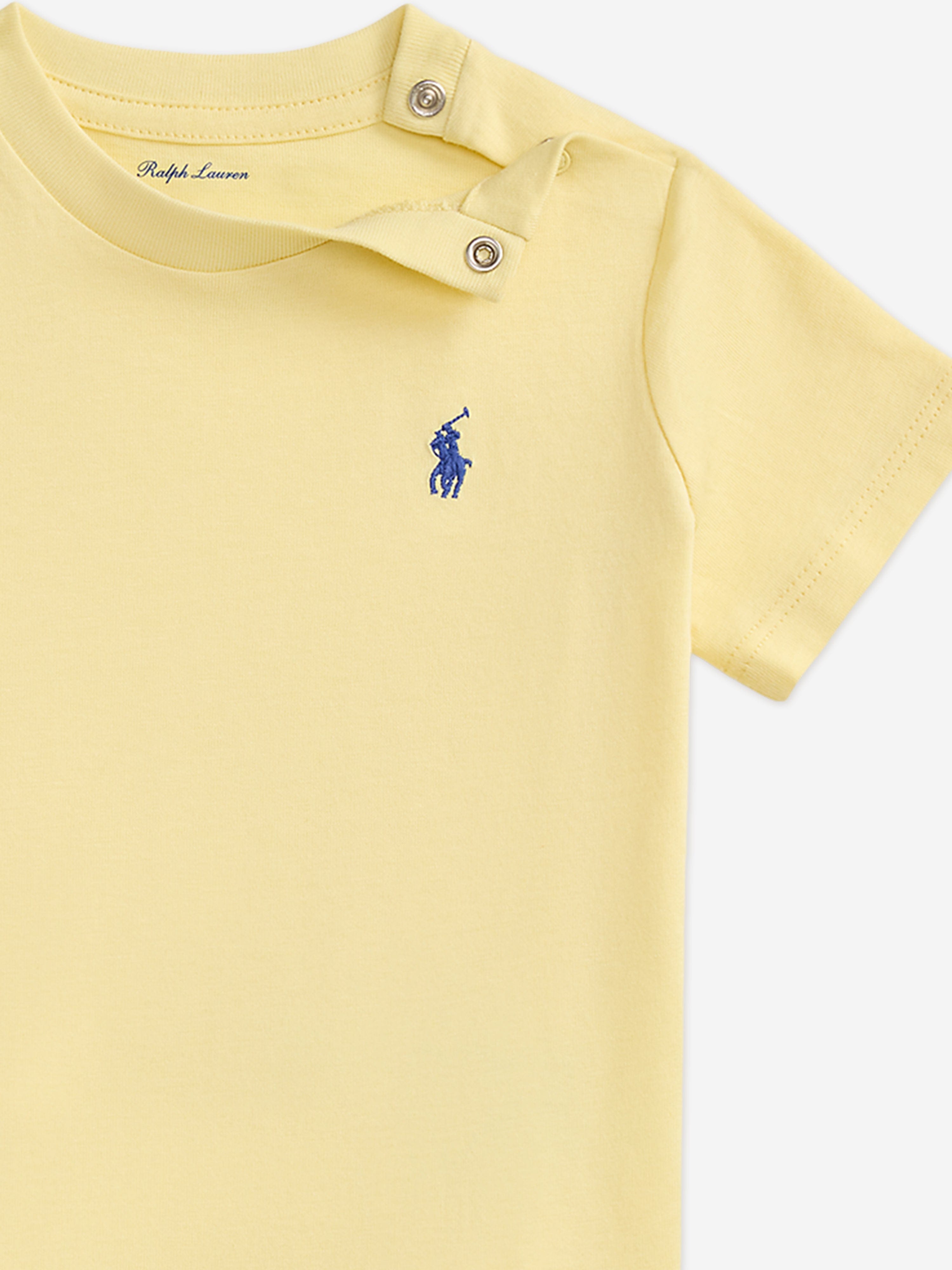 Ralph Lauren Baby Boys Logo Jersey T-Shirt in Yellow