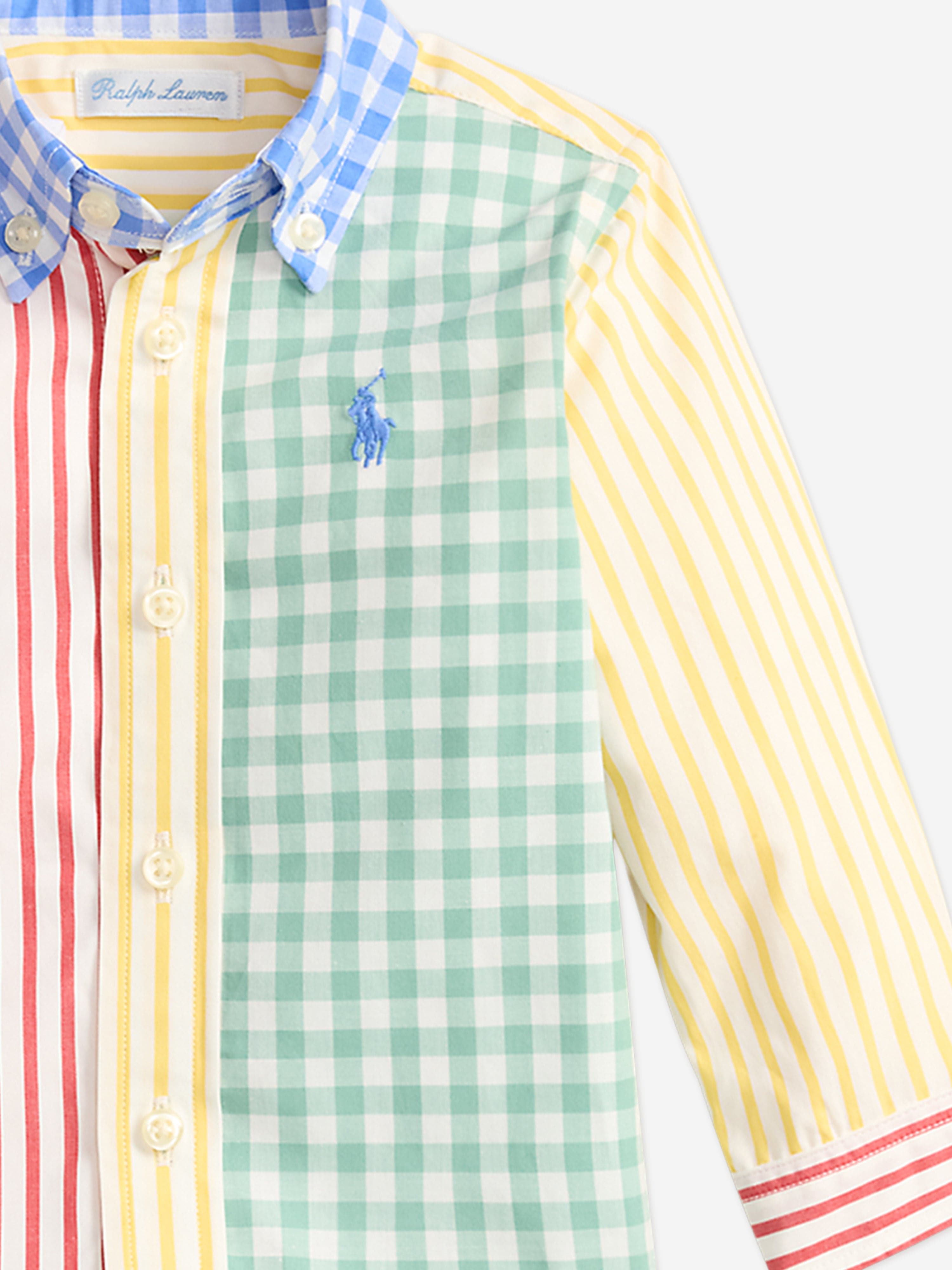Ralph Lauren Baby Boys Shirt and Shorts Set in Multicolour