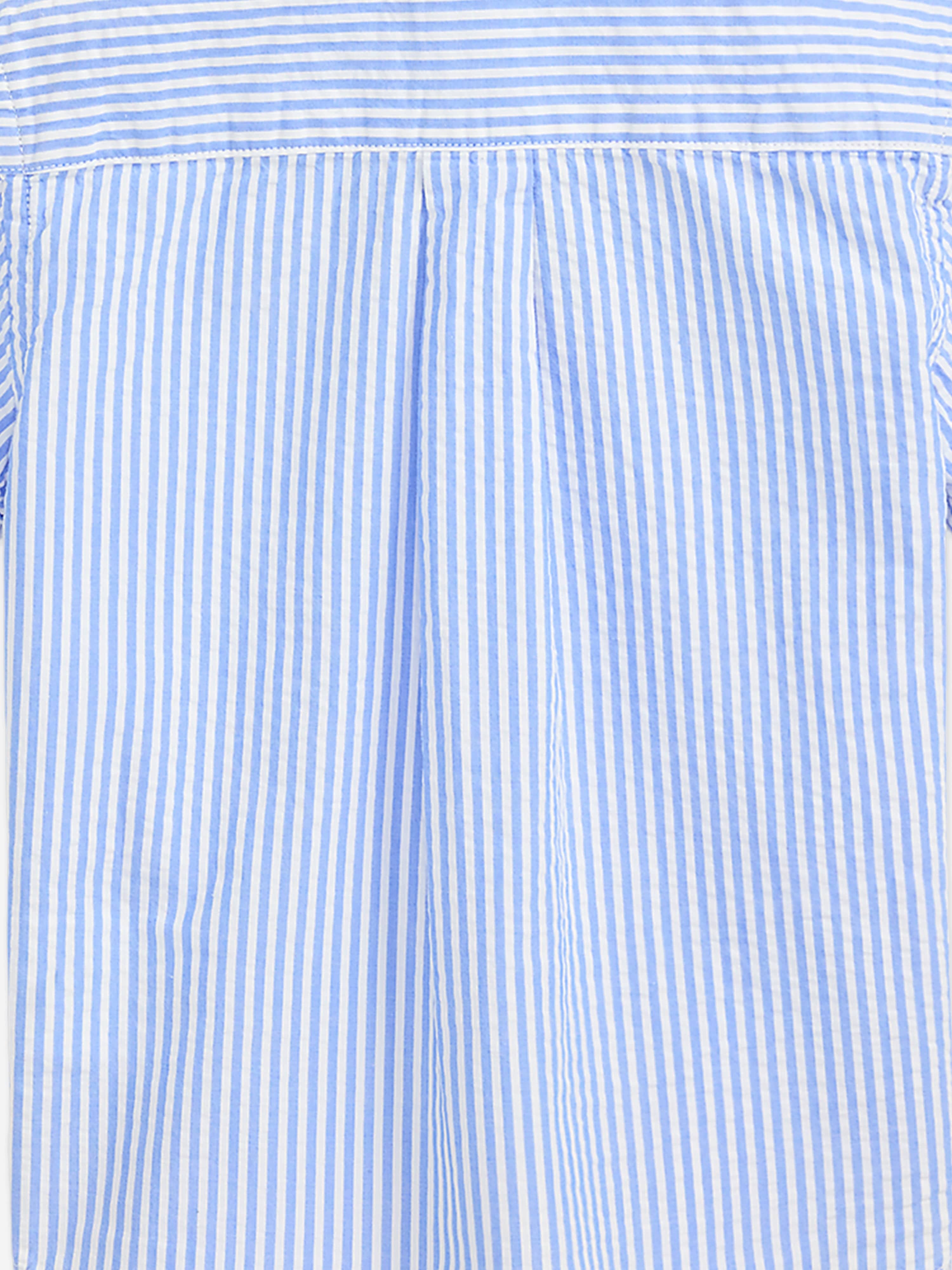 Ralph Lauren Baby Boys Seersucker Shirt in Blue