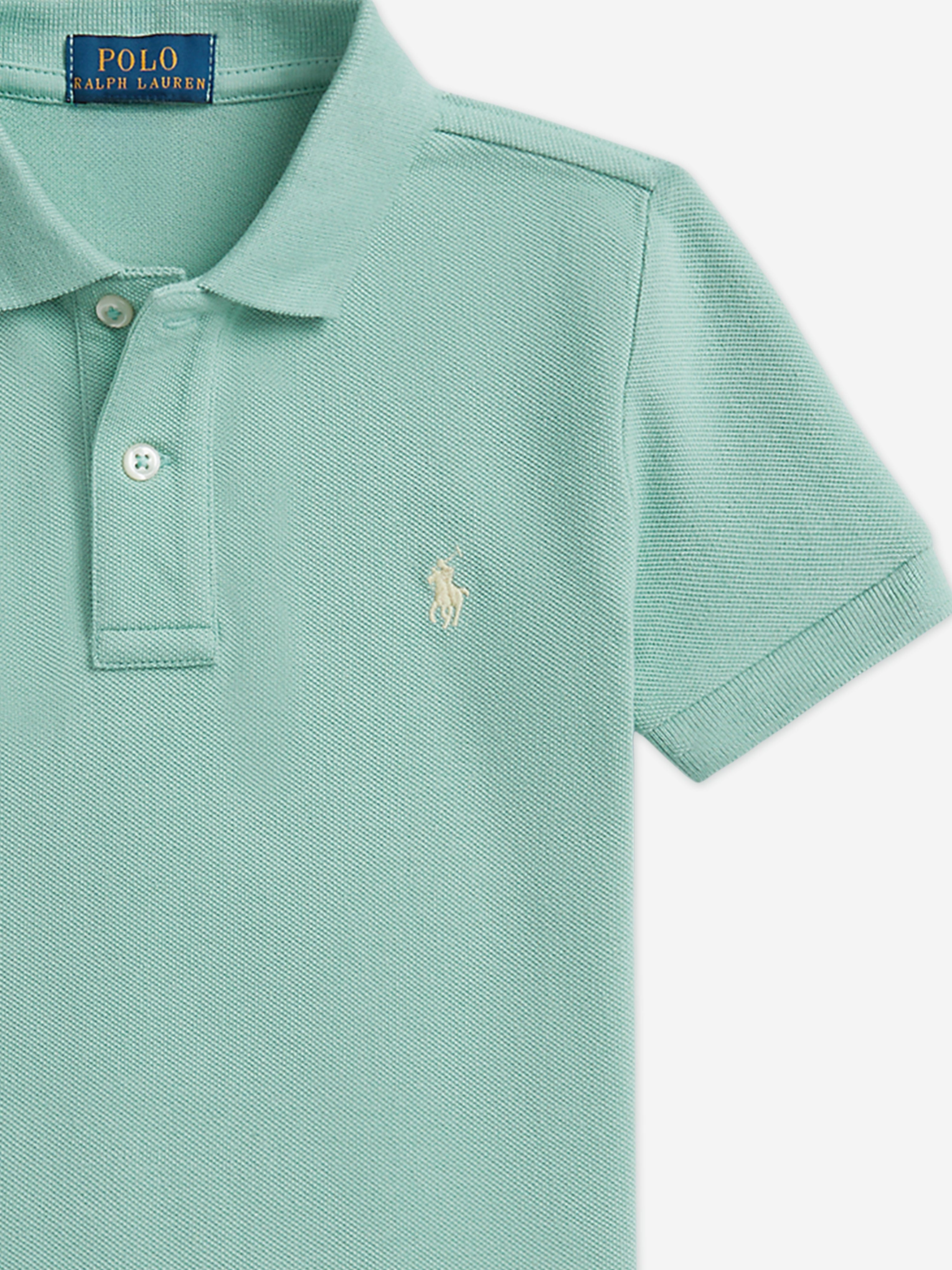 Ralph Lauren Boys Logo Polo Shirt in Green