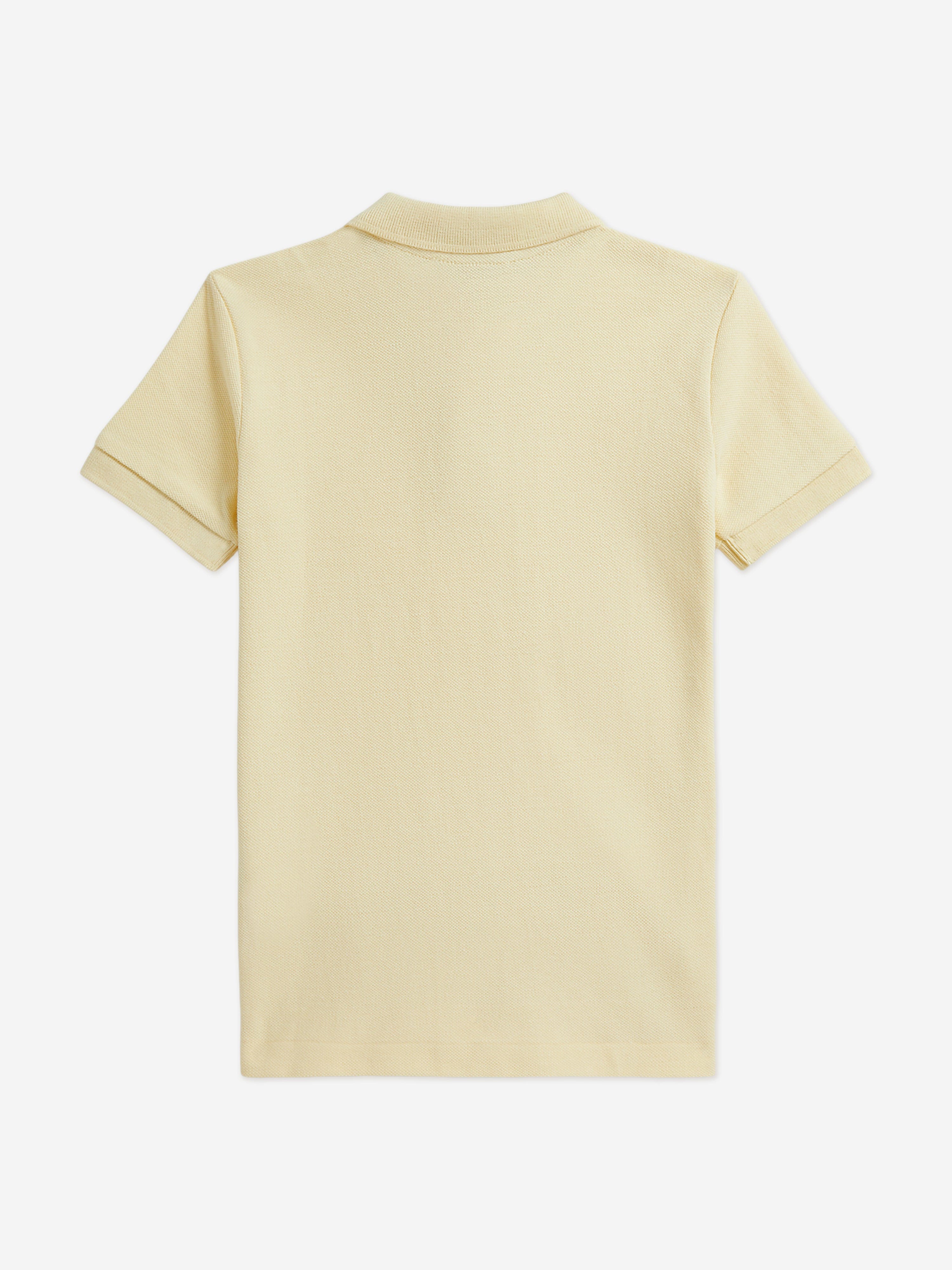 Ralph Lauren Boys Logo Polo Shirt in Yellow