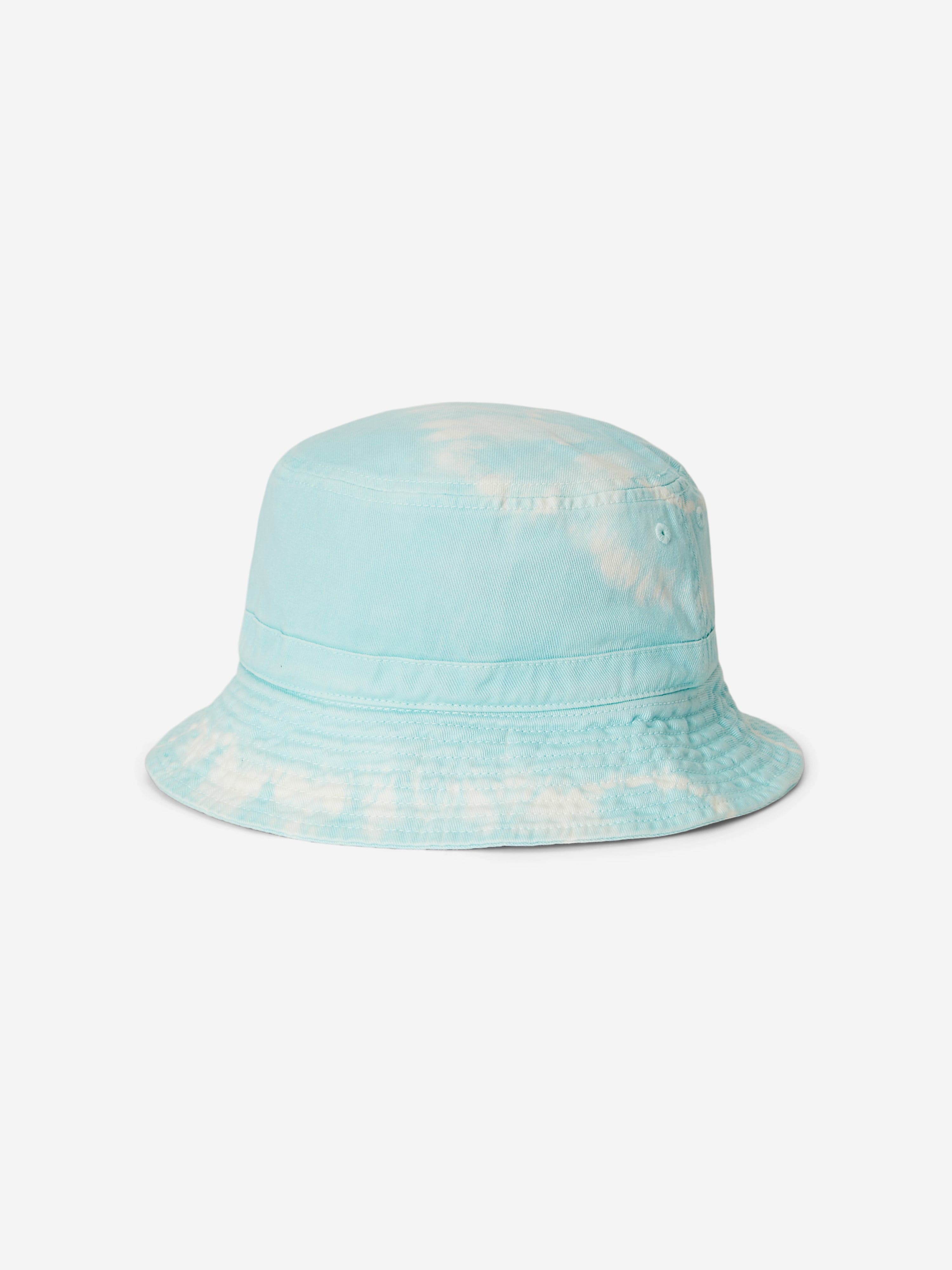 Ralph Lauren Boys Tie-Dye Polo Bear Bucket Hat in Blue