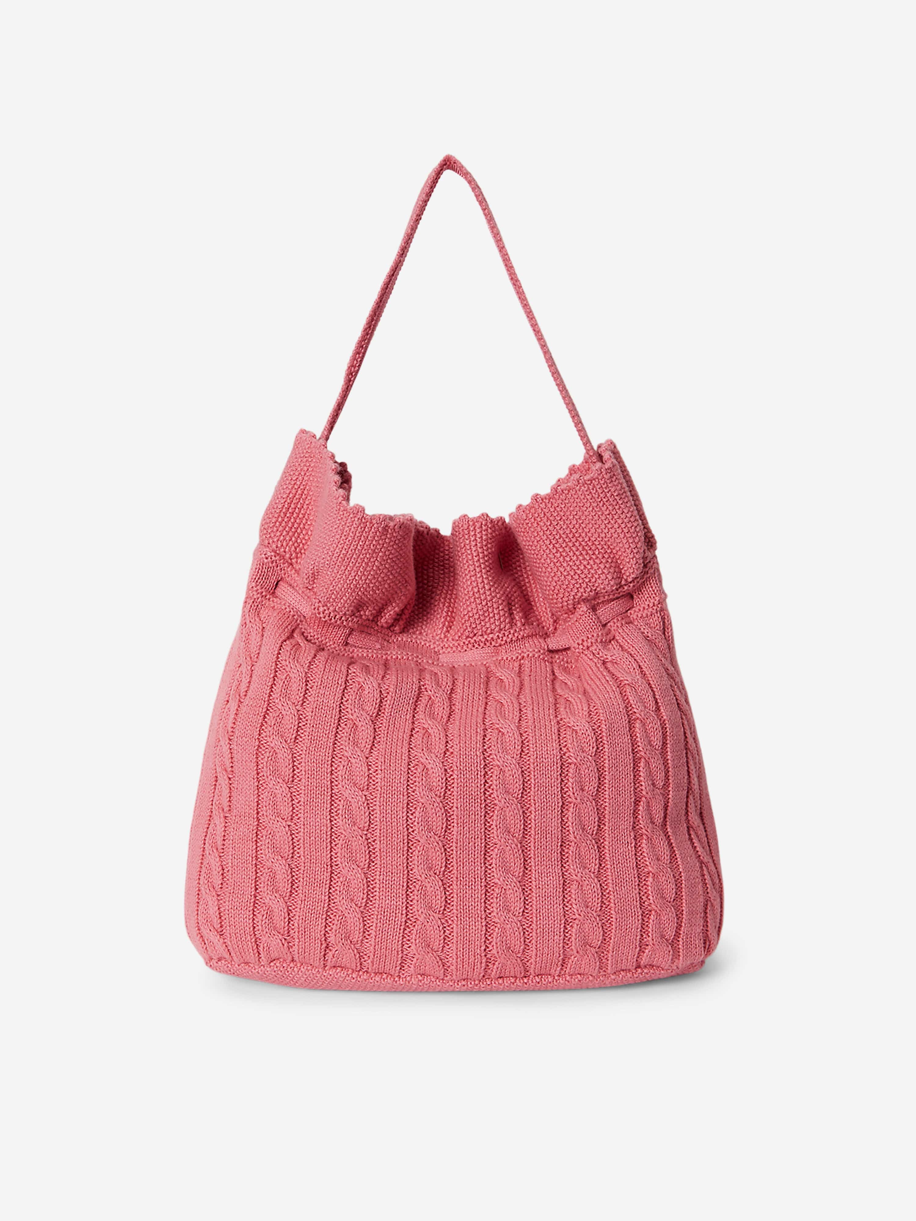 Ralph Lauren Girls Drawstring Bucket Bag in Pink (27cm)