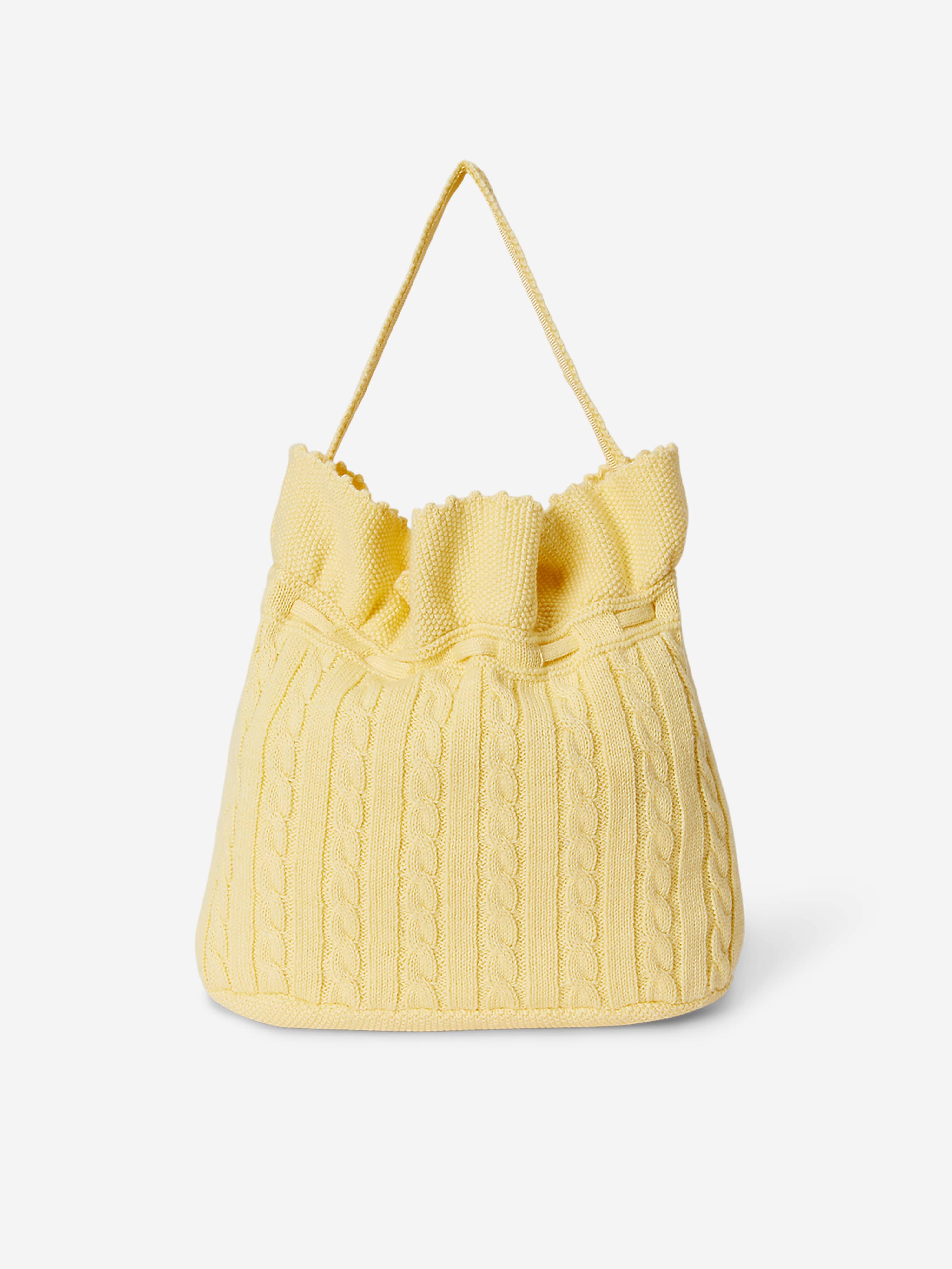 Ralph Lauren Girls Drawstring Bucket Bag in Yellow (27cm)