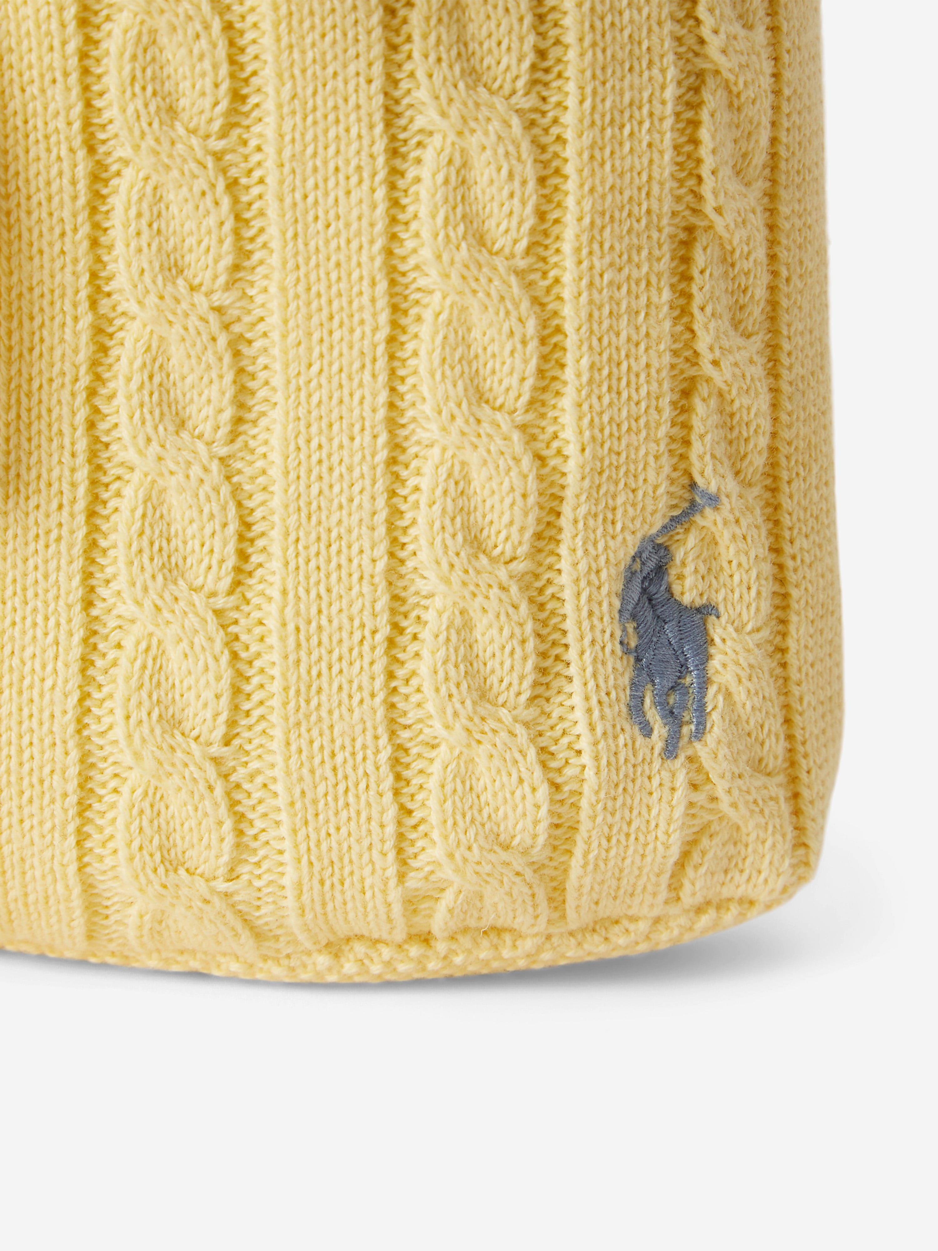 Ralph Lauren Girls Drawstring Bucket Bag in Yellow (27cm)