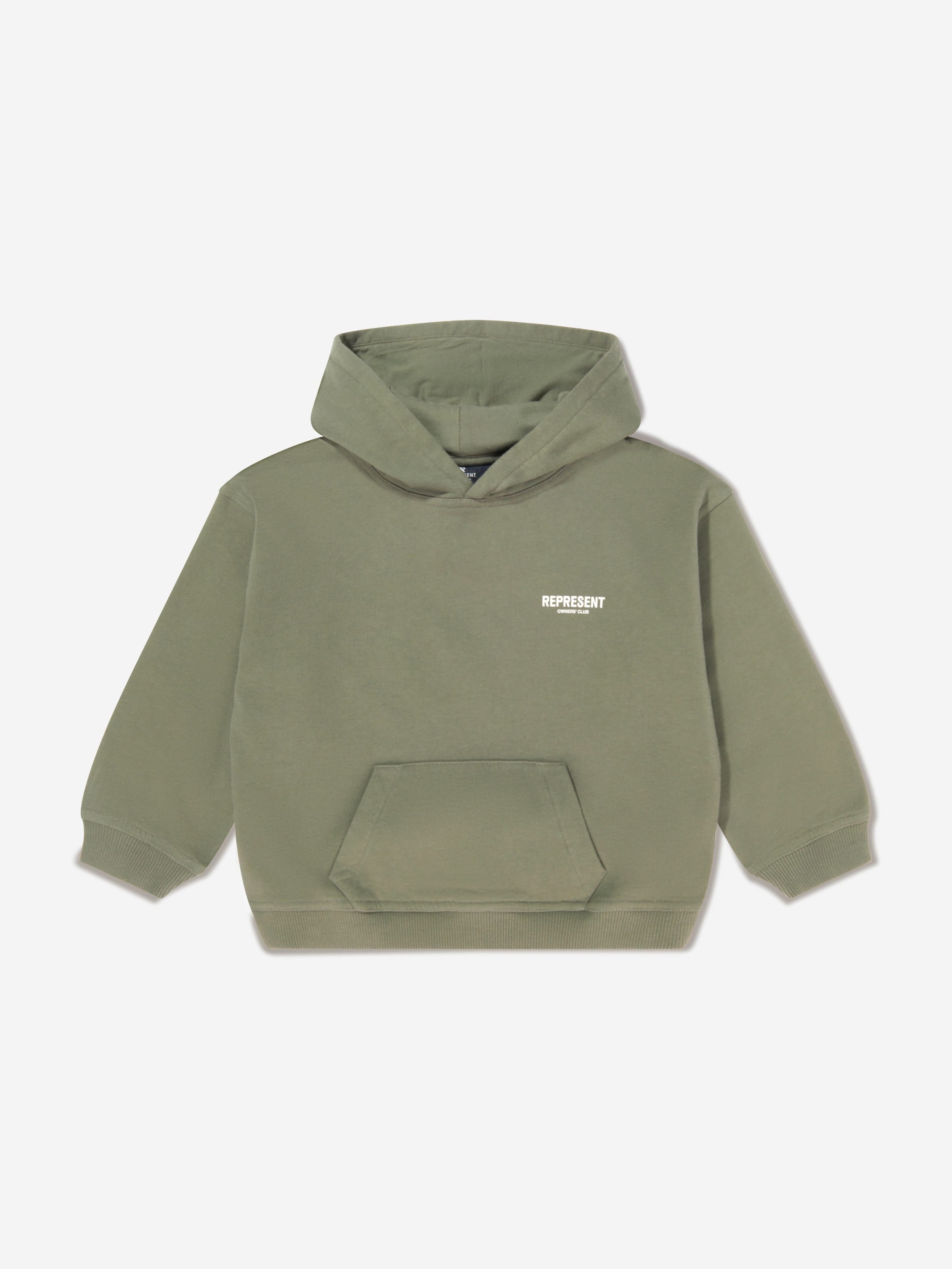 REPRESENT Kids Mini Owners Club Hoodie in Green