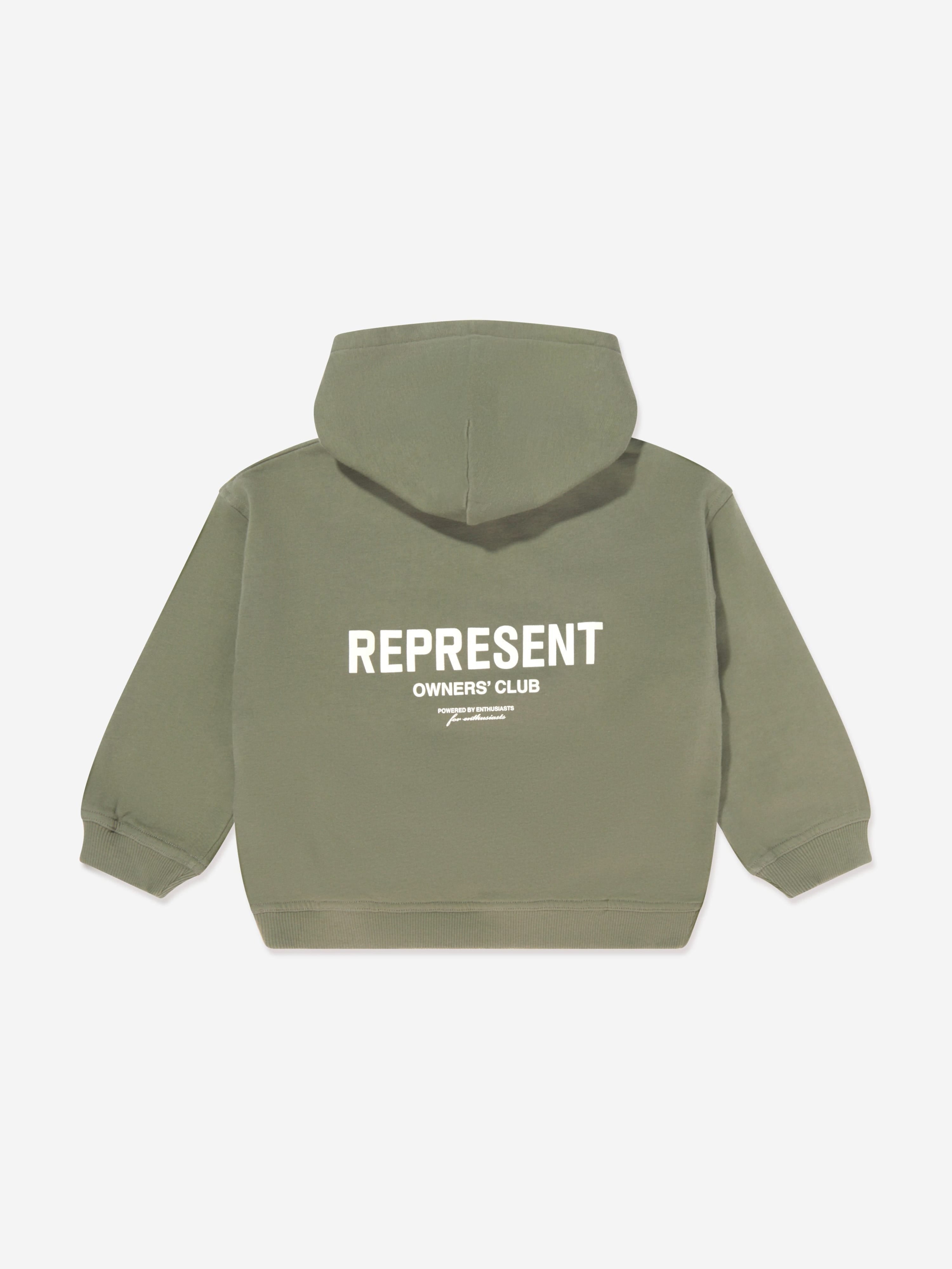 REPRESENT Kids Mini Owners Club Hoodie in Green