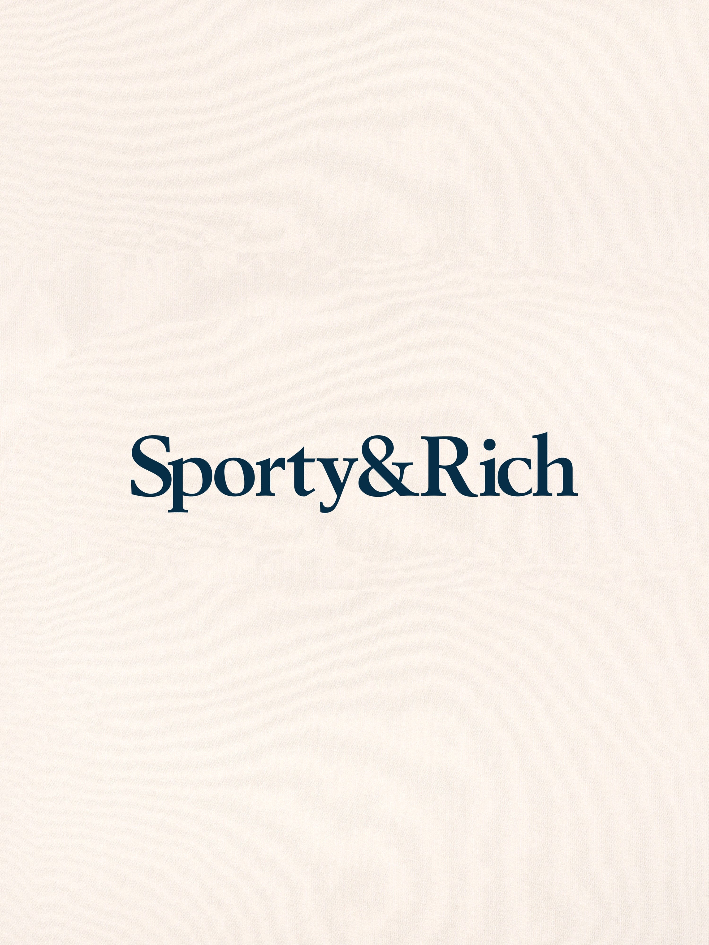 Sporty & Rich Kids Serif Logo Joggers in Ivory