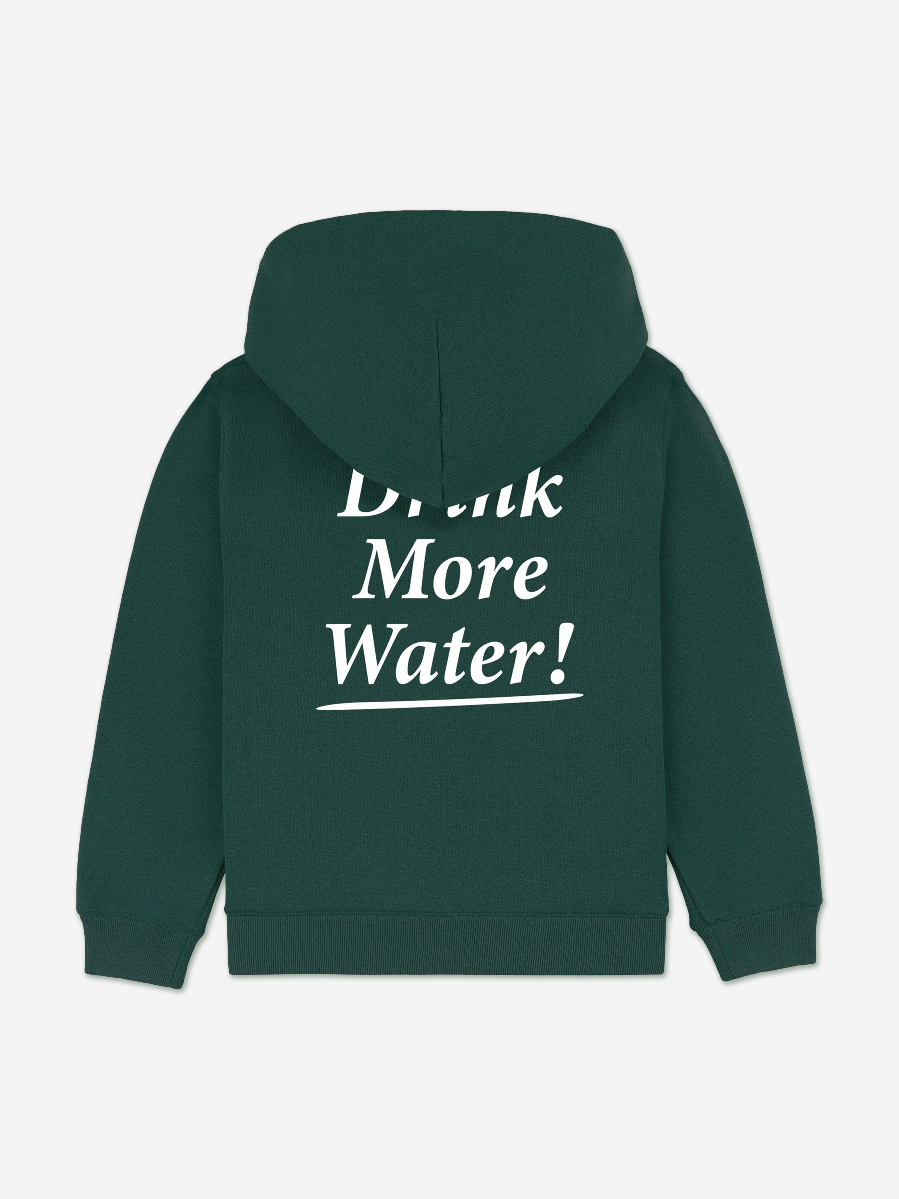 Sporty & Rich Kids Drink More Water Hoodie in Green
