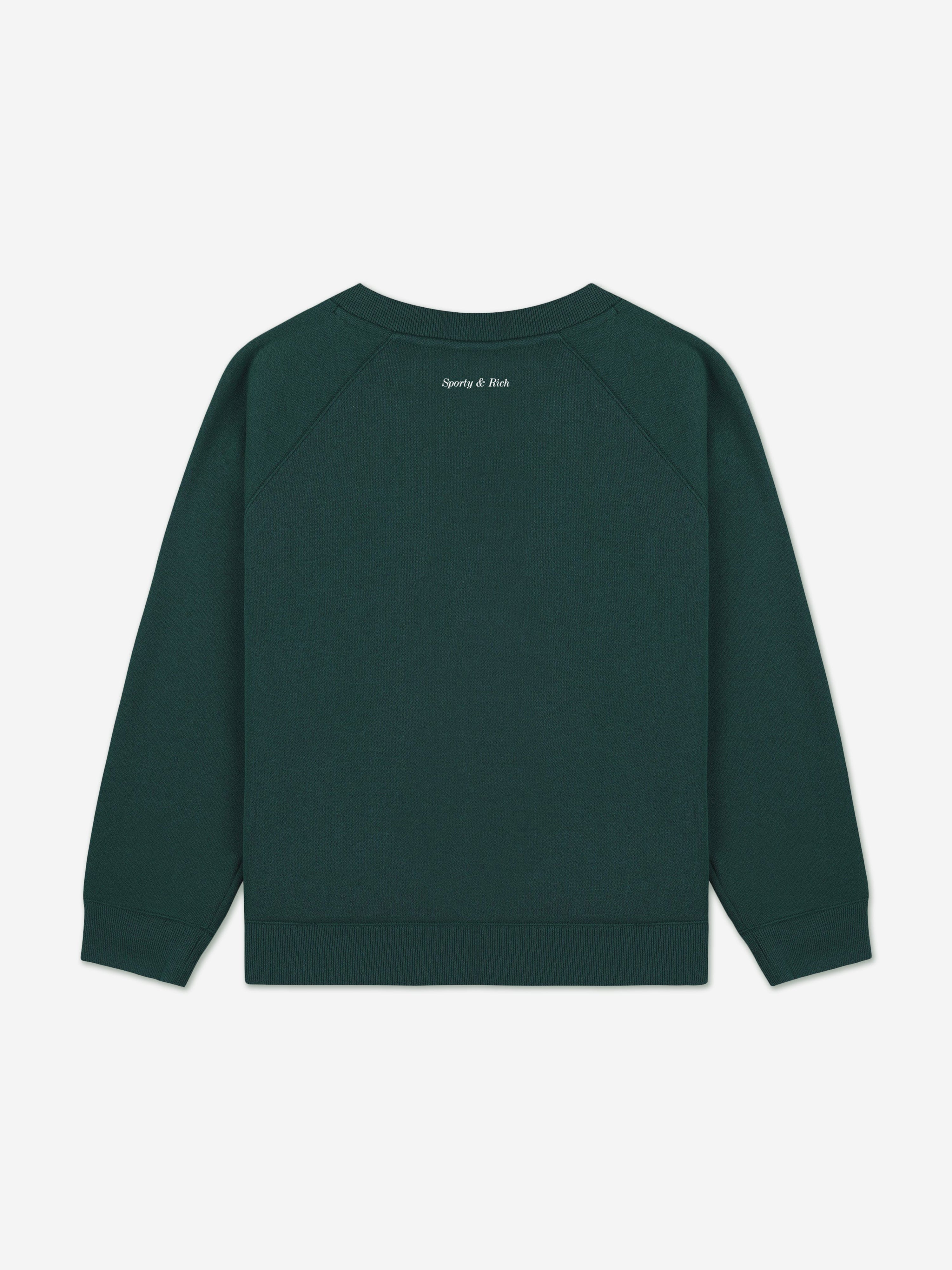 Sporty & Rich Kids Be Nice Sweatshirt in Green