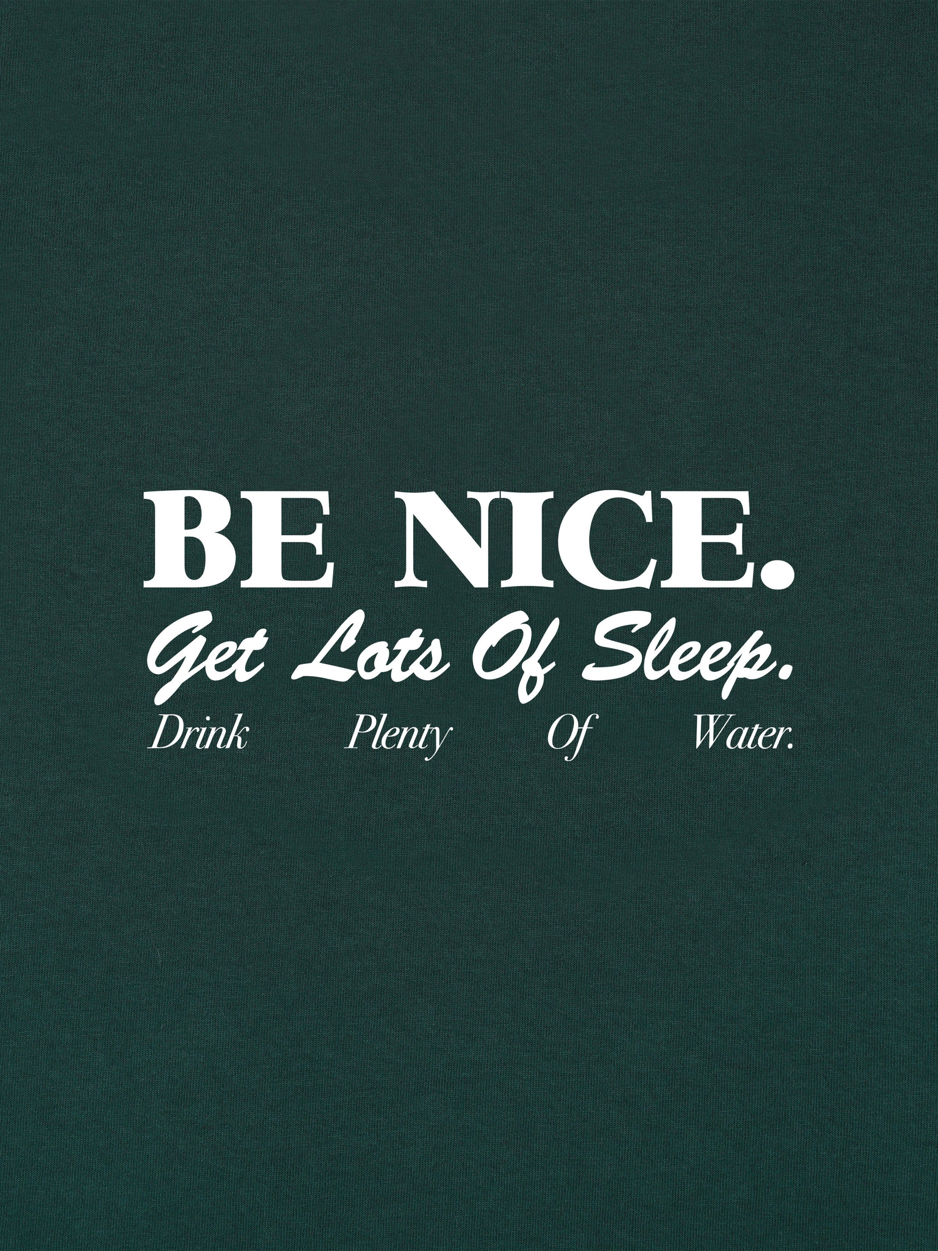 Sporty & Rich Kids Be Nice Sweatshirt in Green
