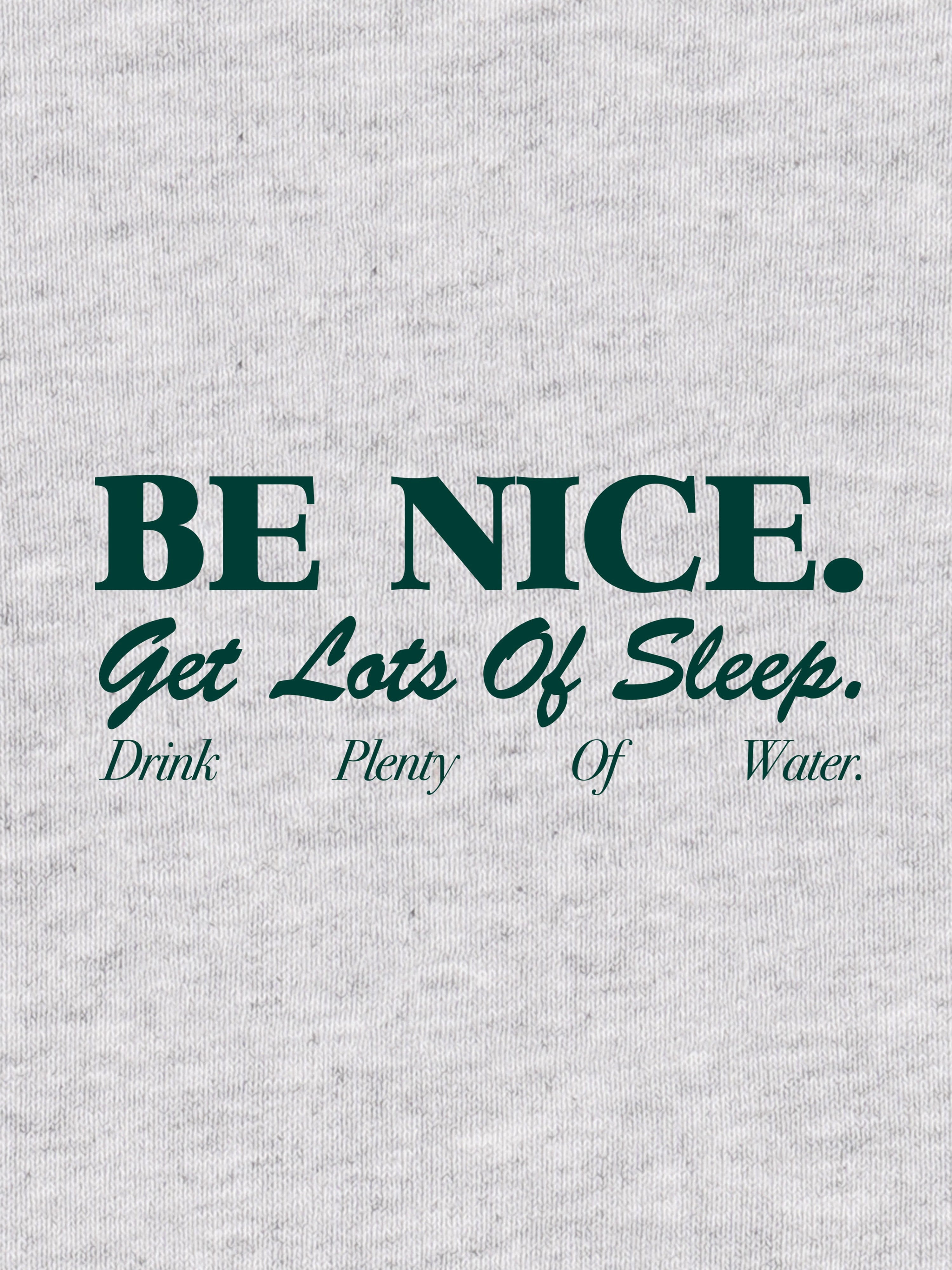 Sporty & Rich Kids Be Nice Sweatshirt in Grey