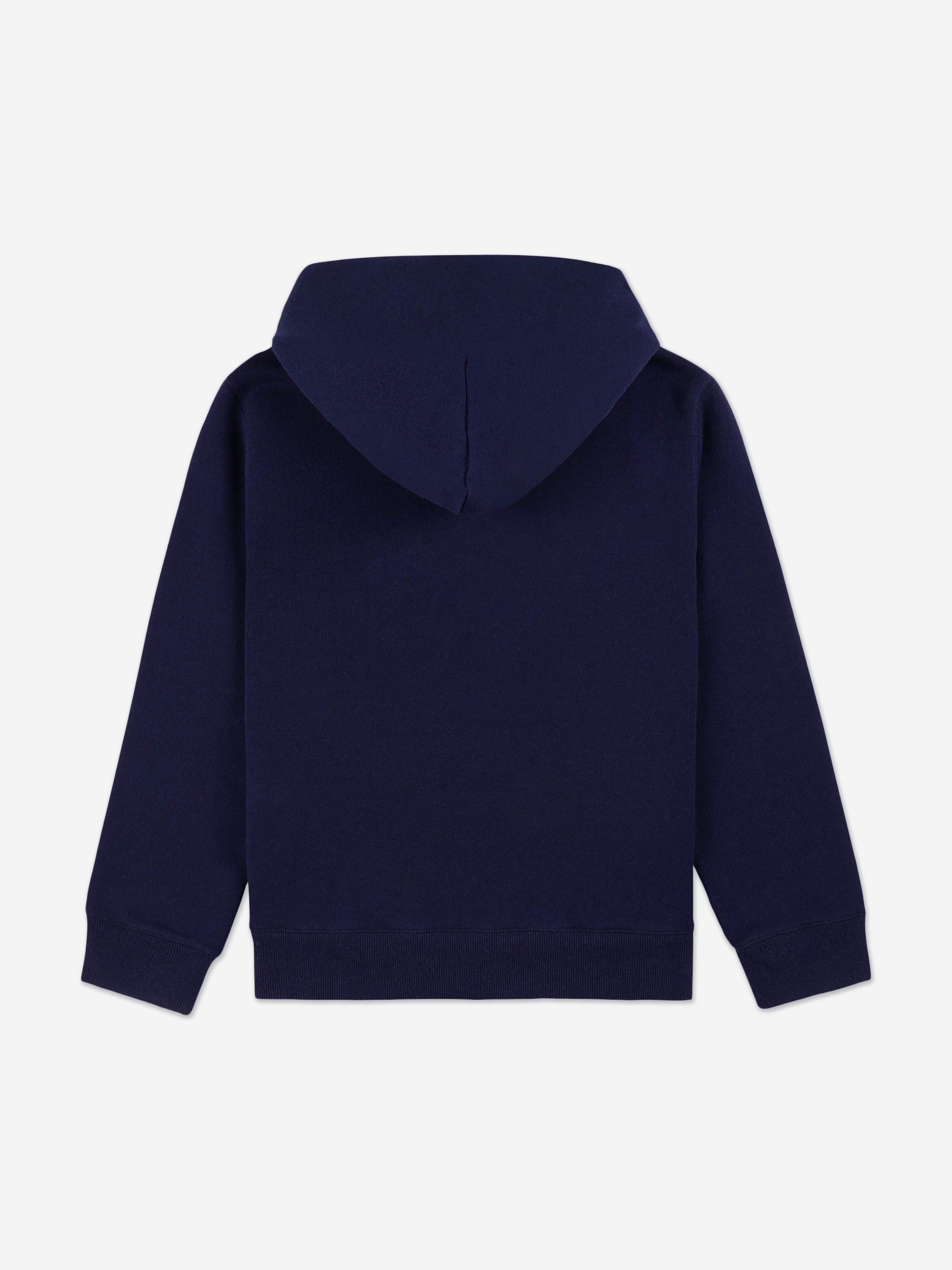 Sporty & Rich Kids H&W Crest Hoodie in Navy