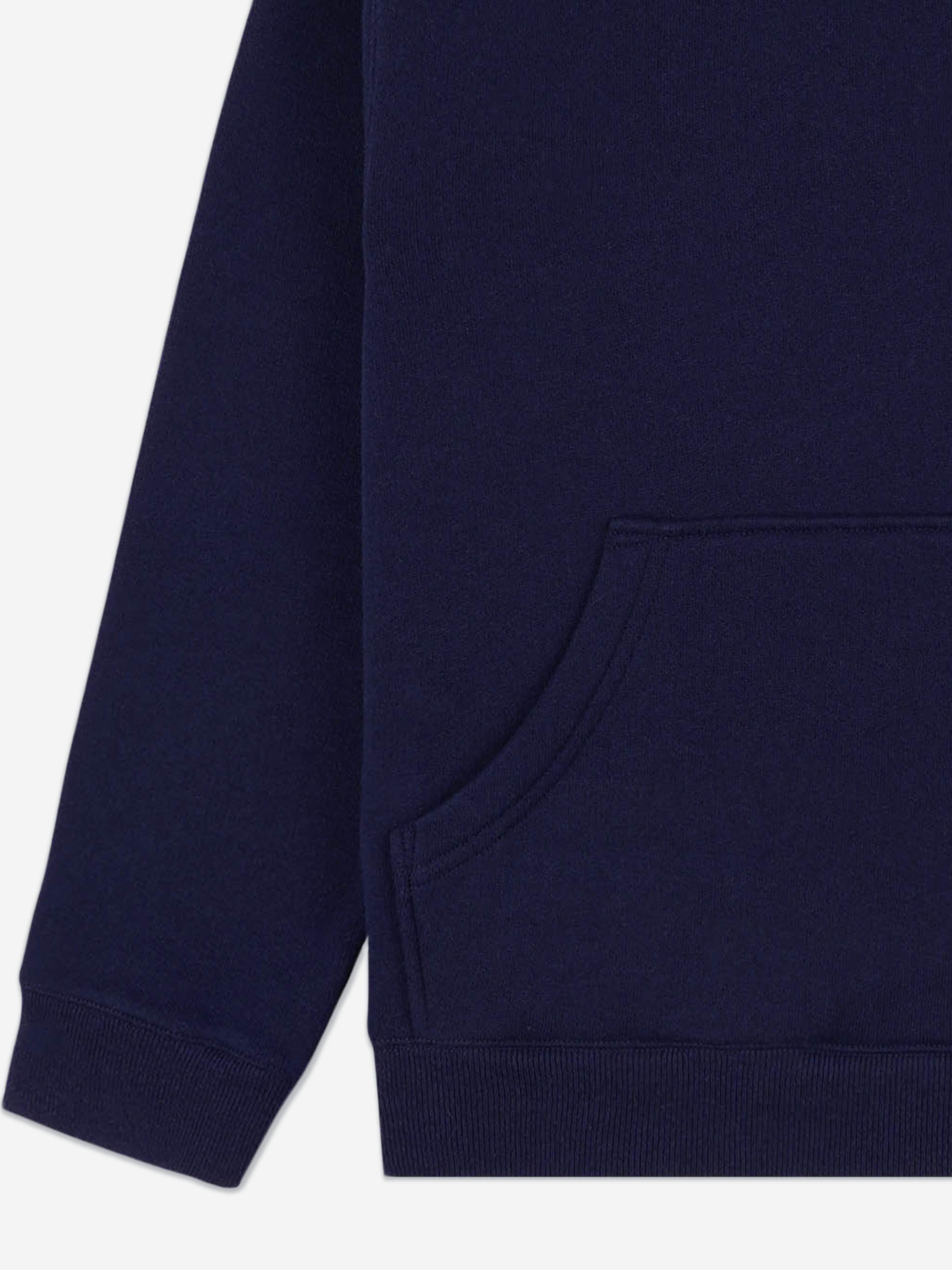 Sporty & Rich Kids H&W Crest Hoodie in Navy