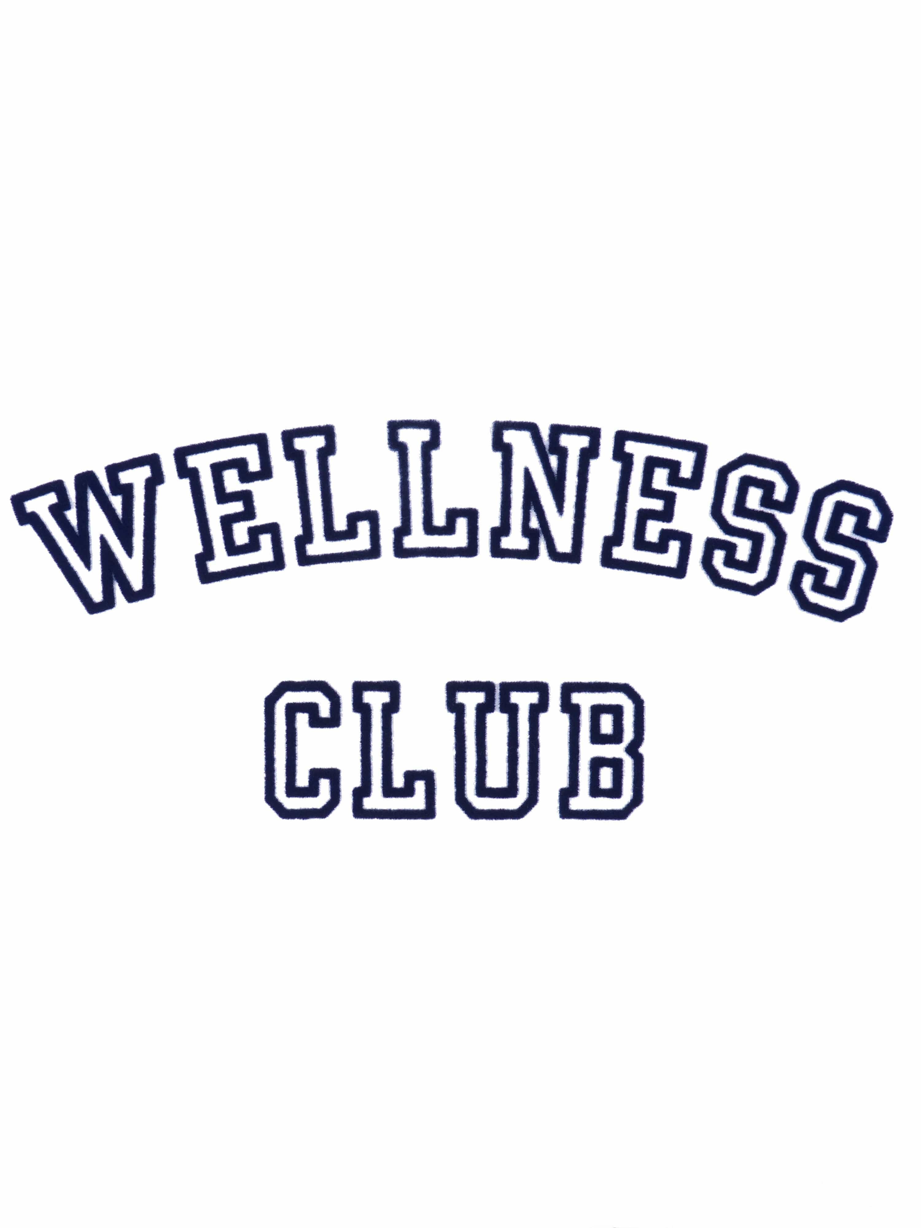 Sporty & Rich Kids Wellness Club Flocked T-Shirt in White