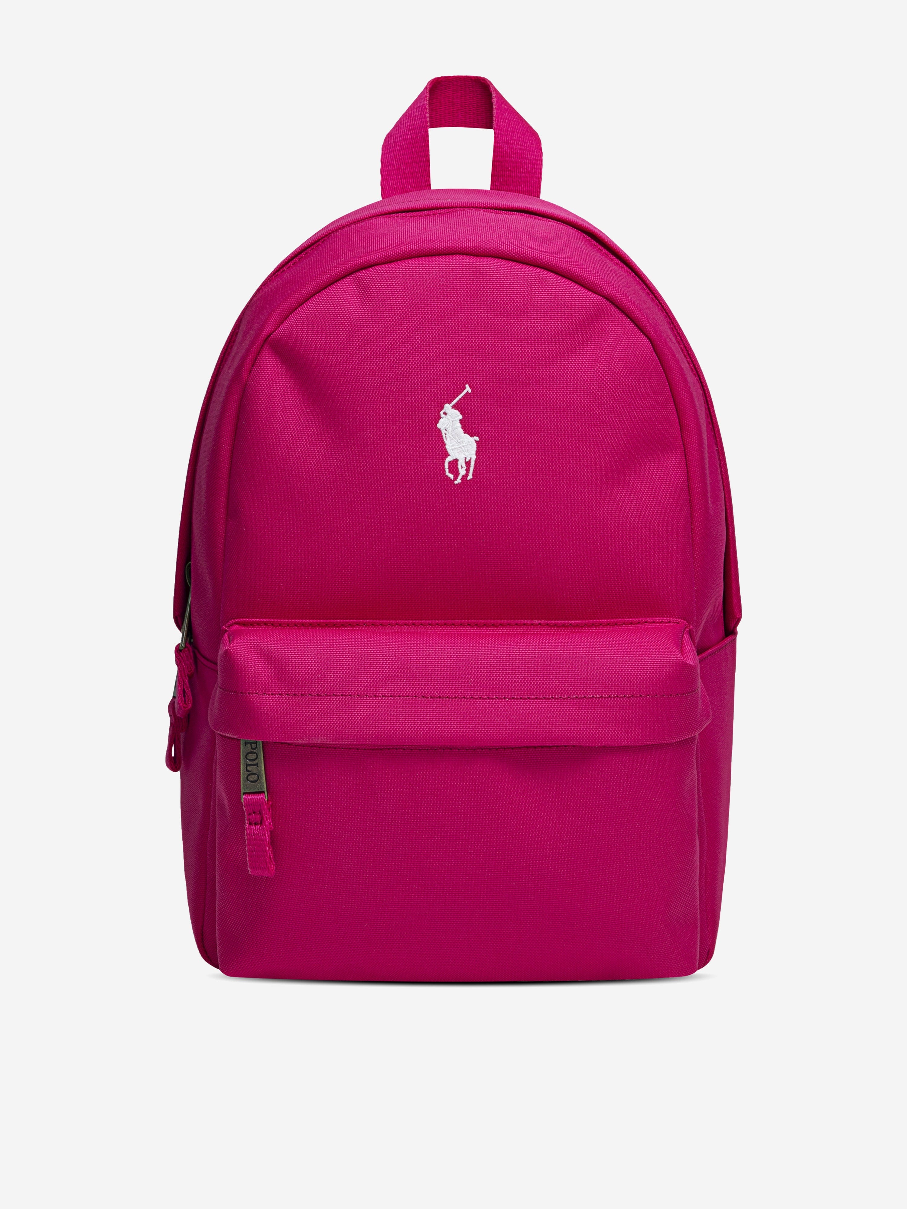 Ralph Lauren Girls Logo Backpack in Pink (44cm)
