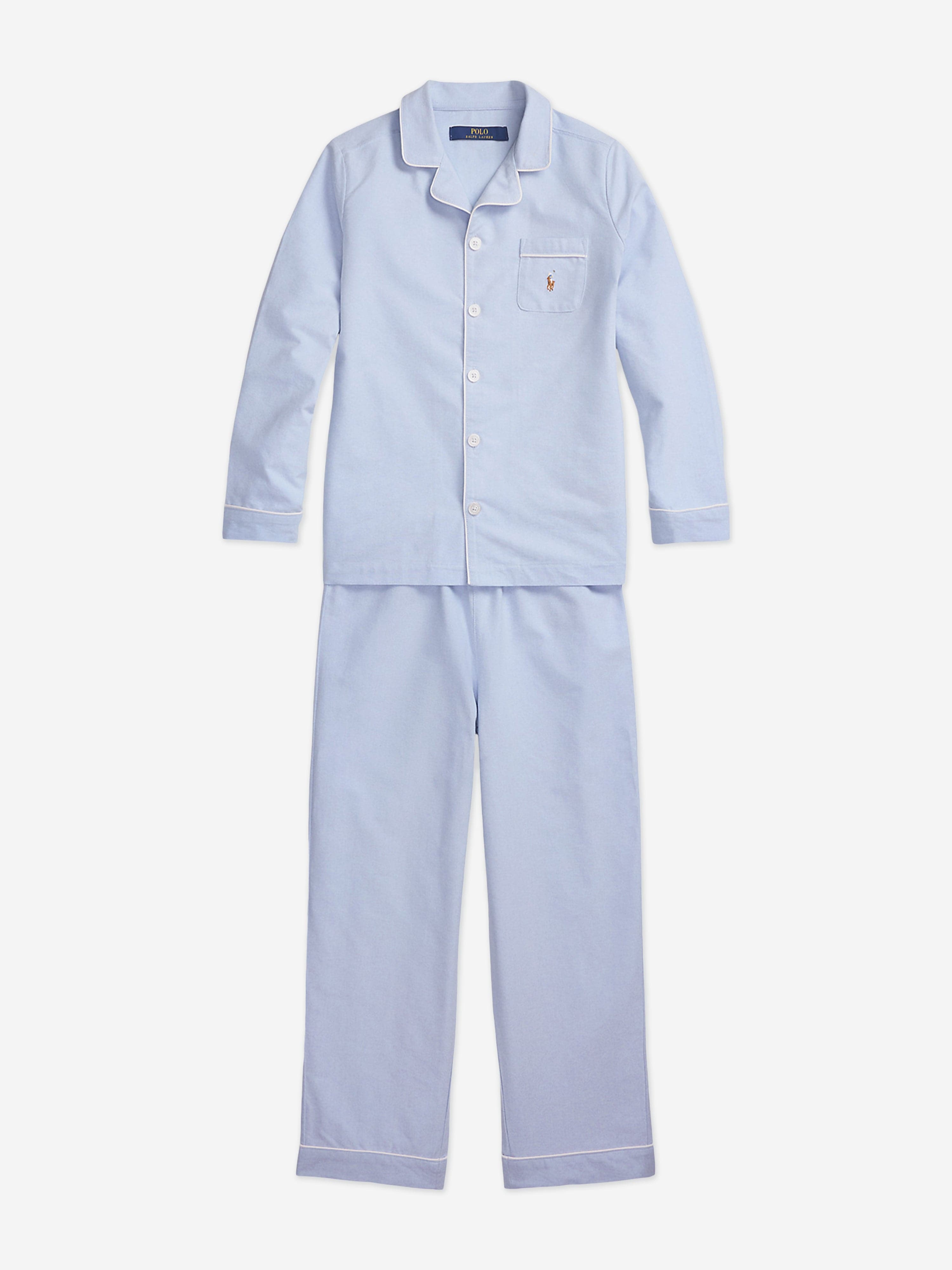 Ralph Lauren Boys Oxford Pyjama Set in Blue