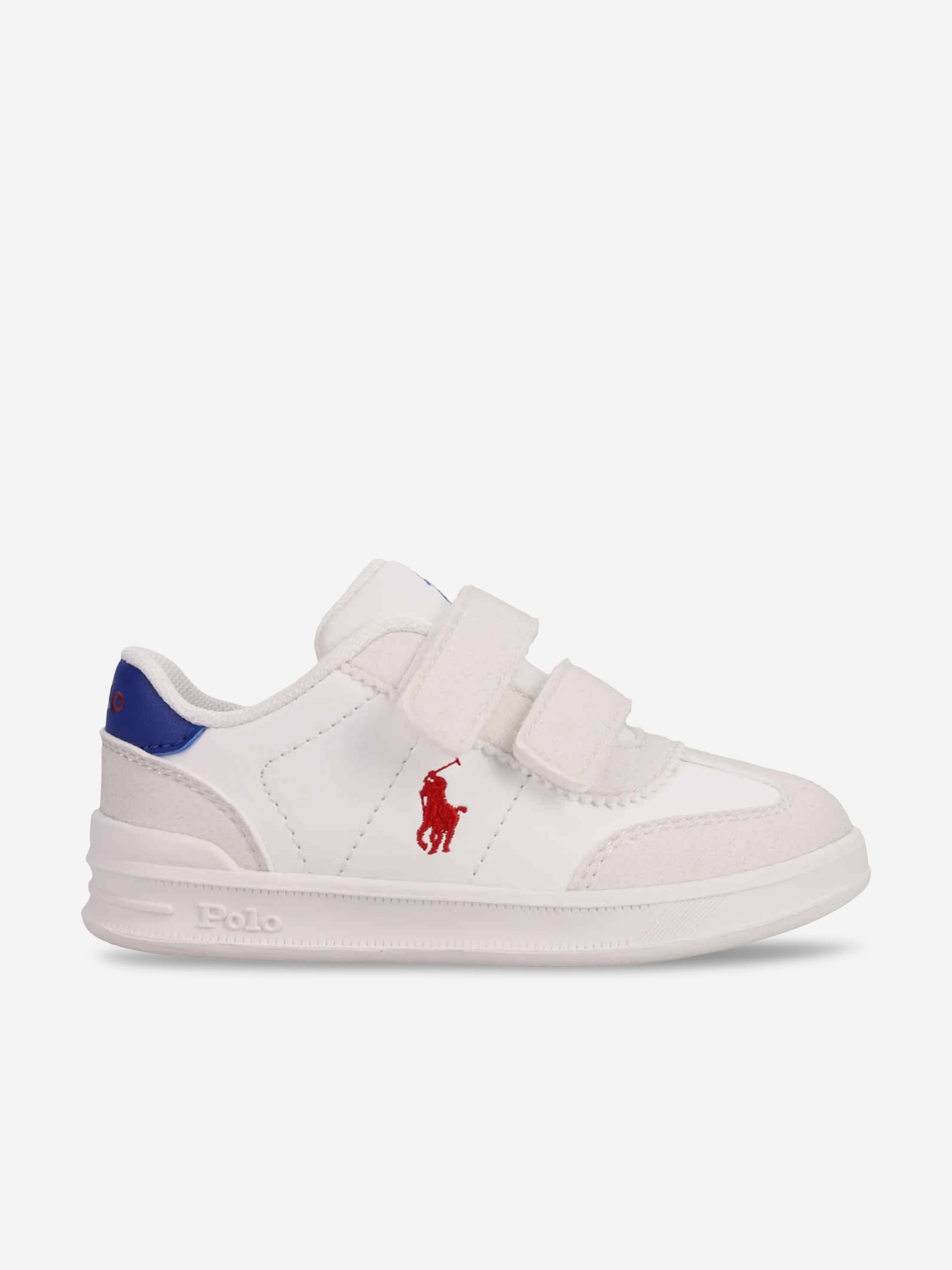 Ralph Lauren Kids Hollis EZ Trainers in White