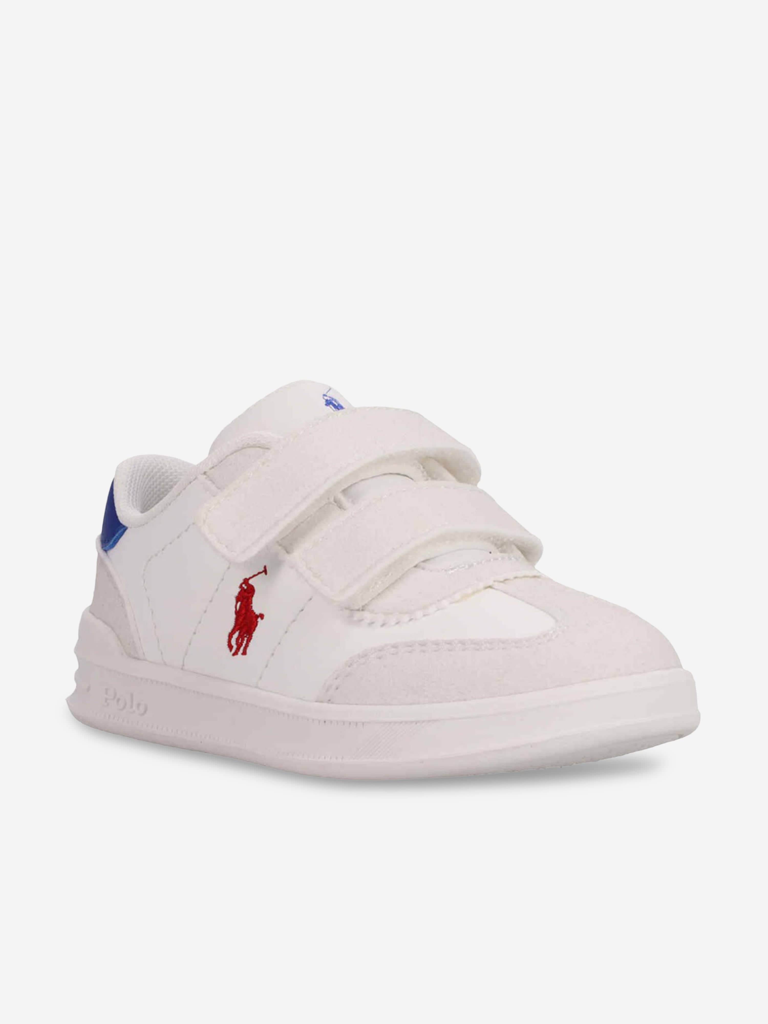 Ralph Lauren Kids Hollis EZ Trainers in White