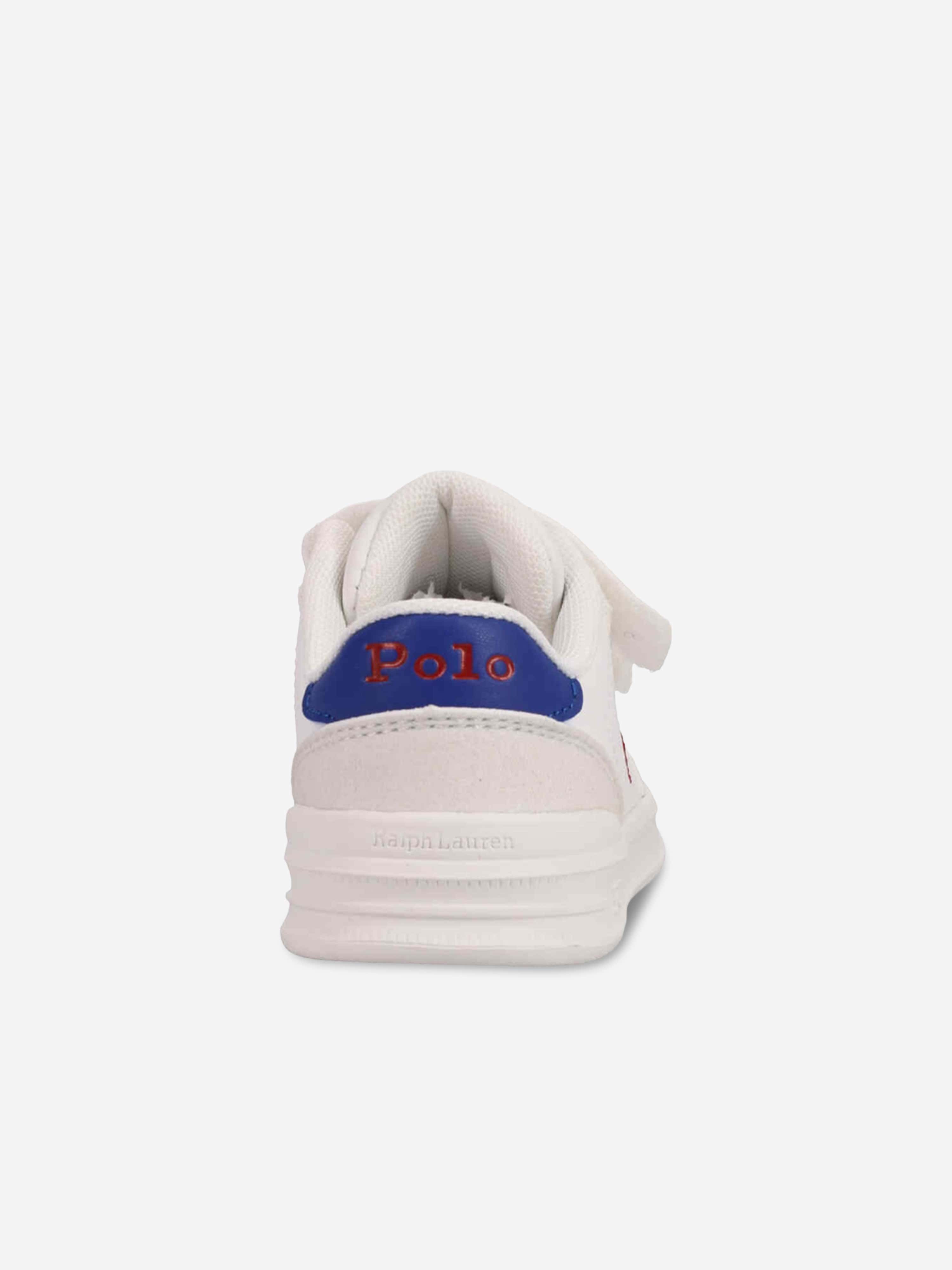 Ralph Lauren Kids Hollis EZ Trainers in White