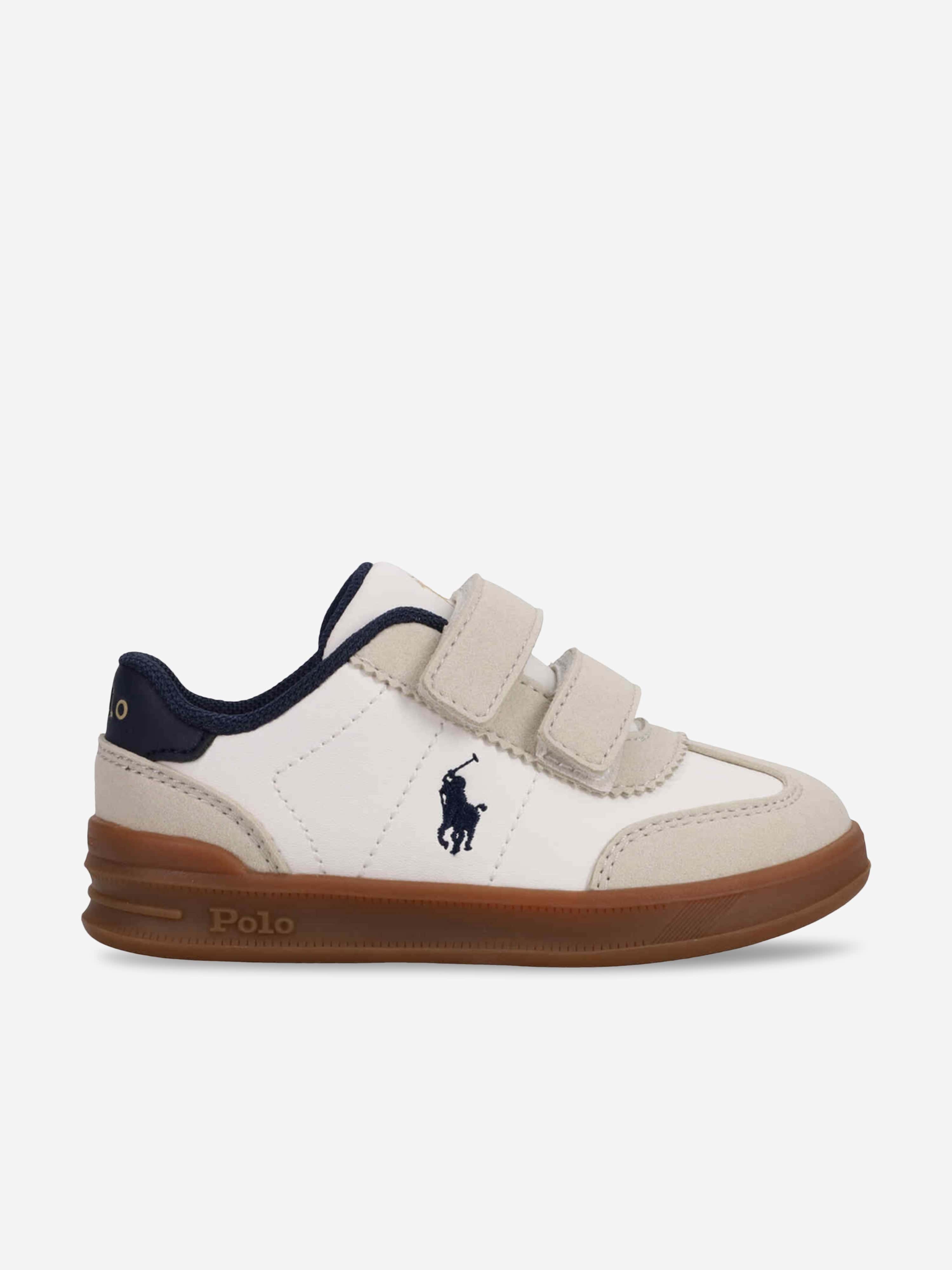 Ralph Lauren Kids Hollis EZ Trainers in White