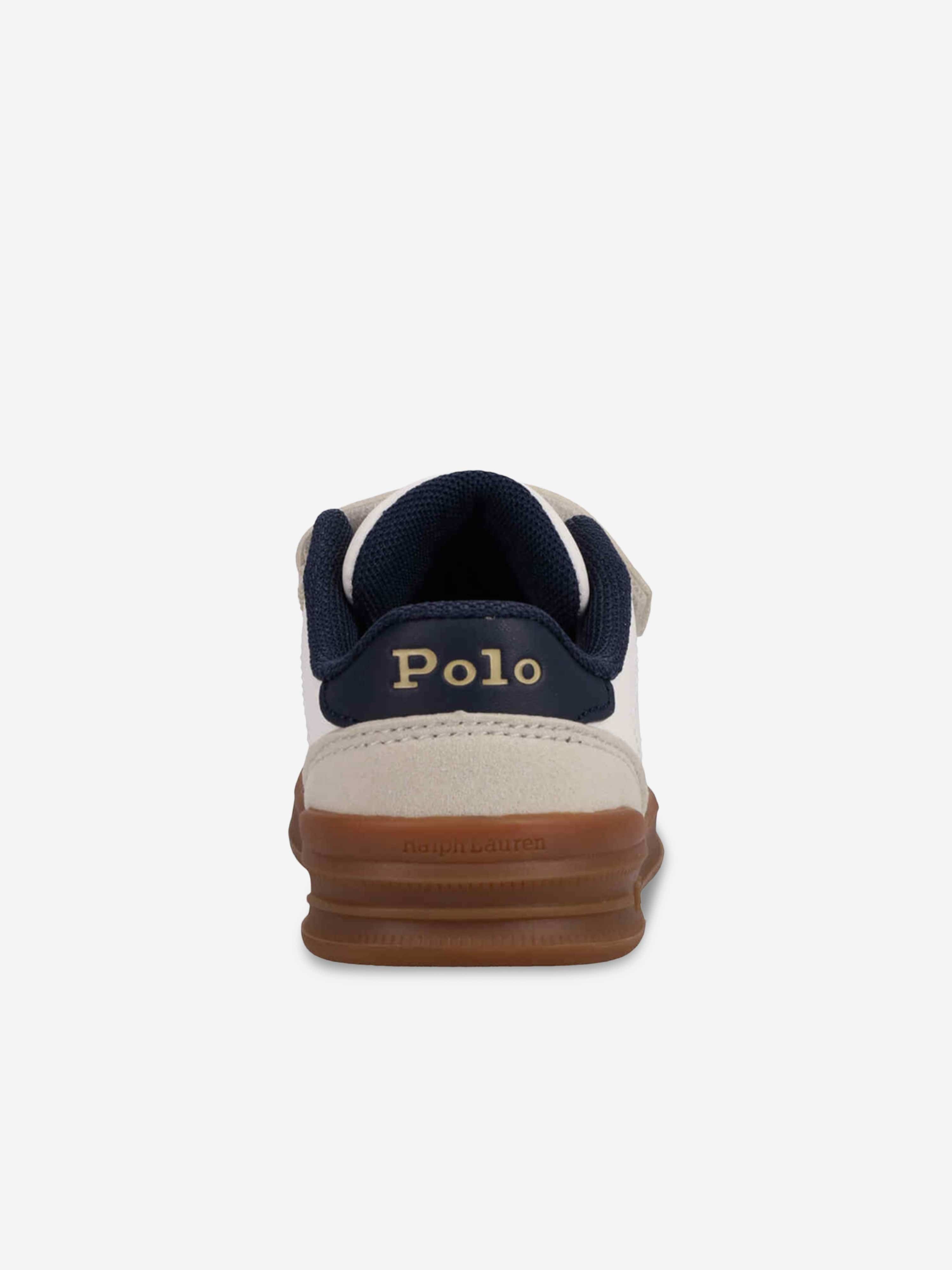 Ralph Lauren Kids Hollis EZ Trainers in White