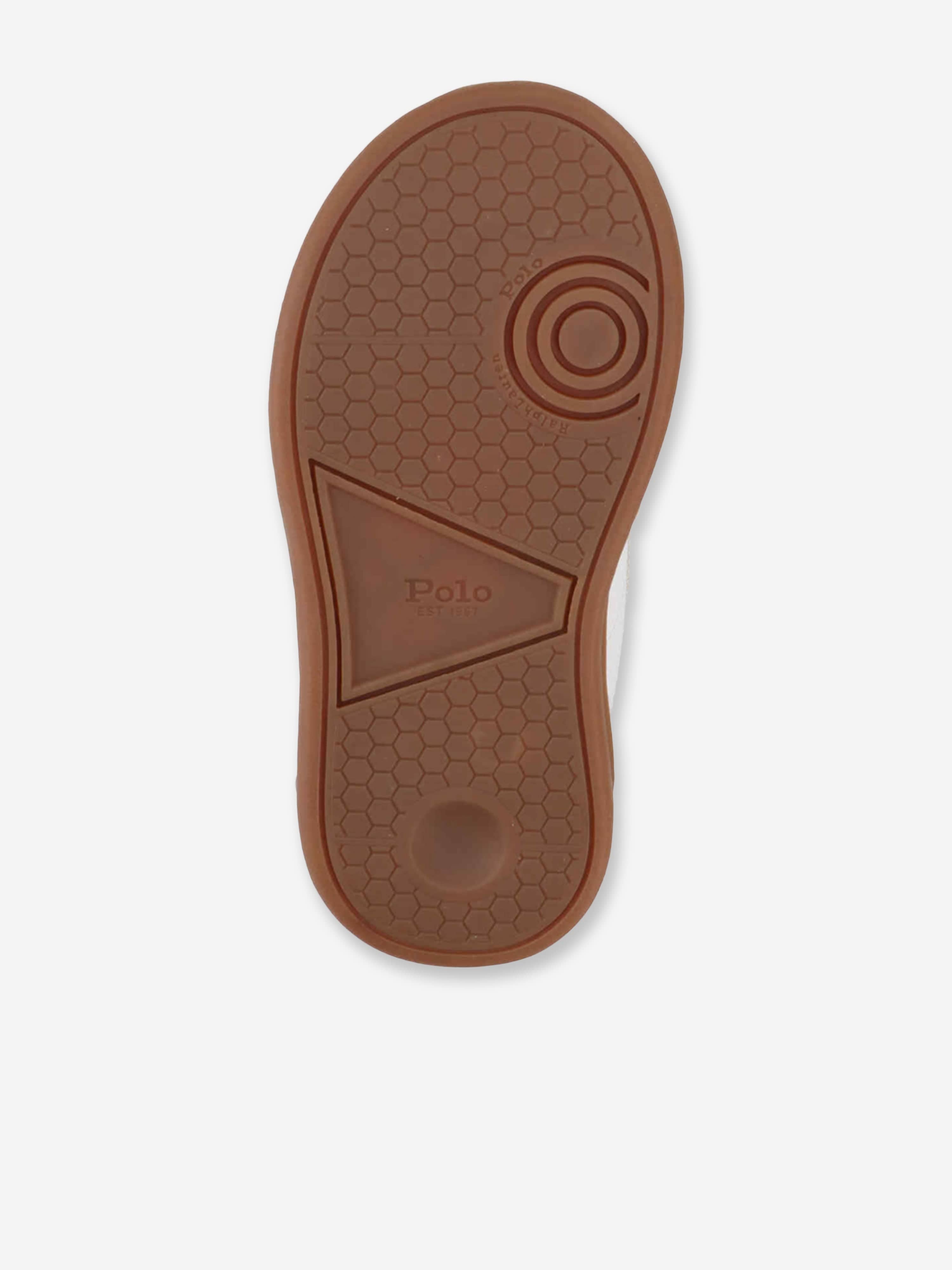 Ralph Lauren Kids Hollis EZ Trainers in White