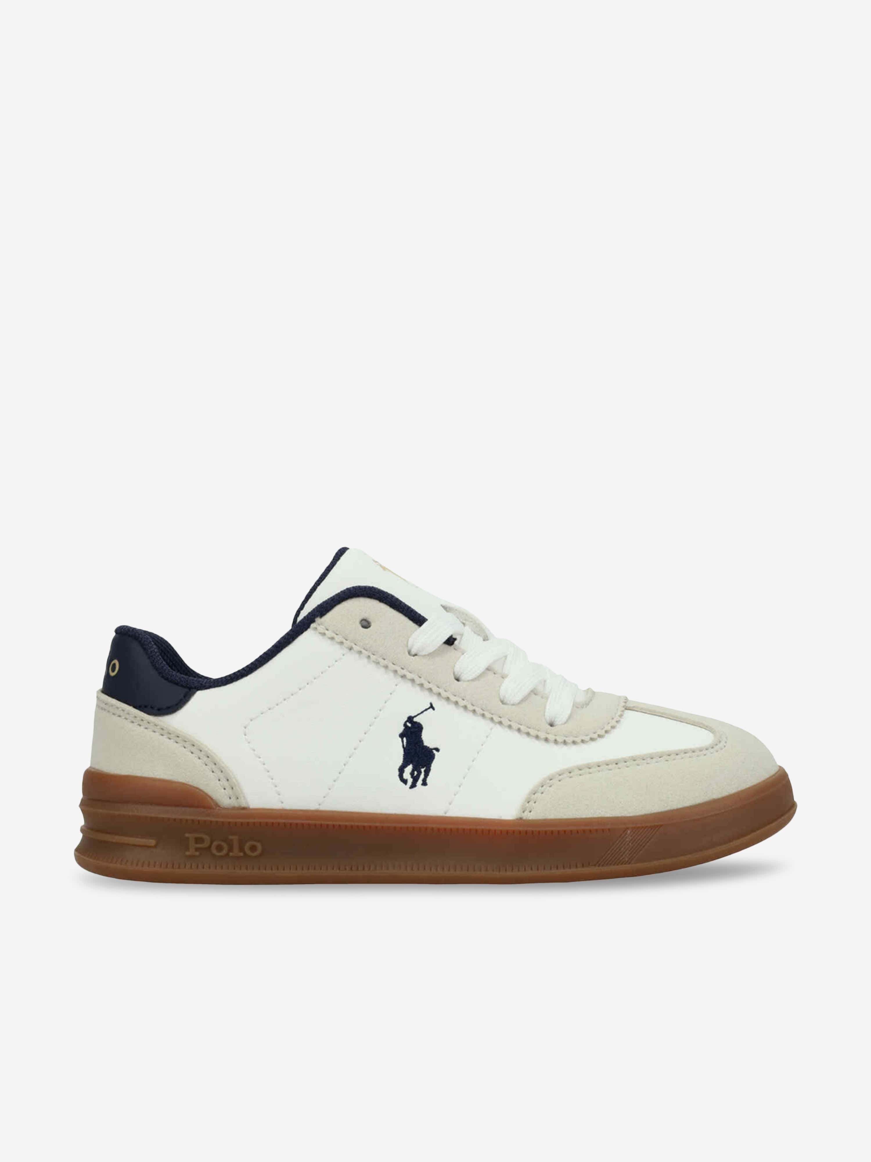 Ralph Lauren Kids Hollis Trainers in White
