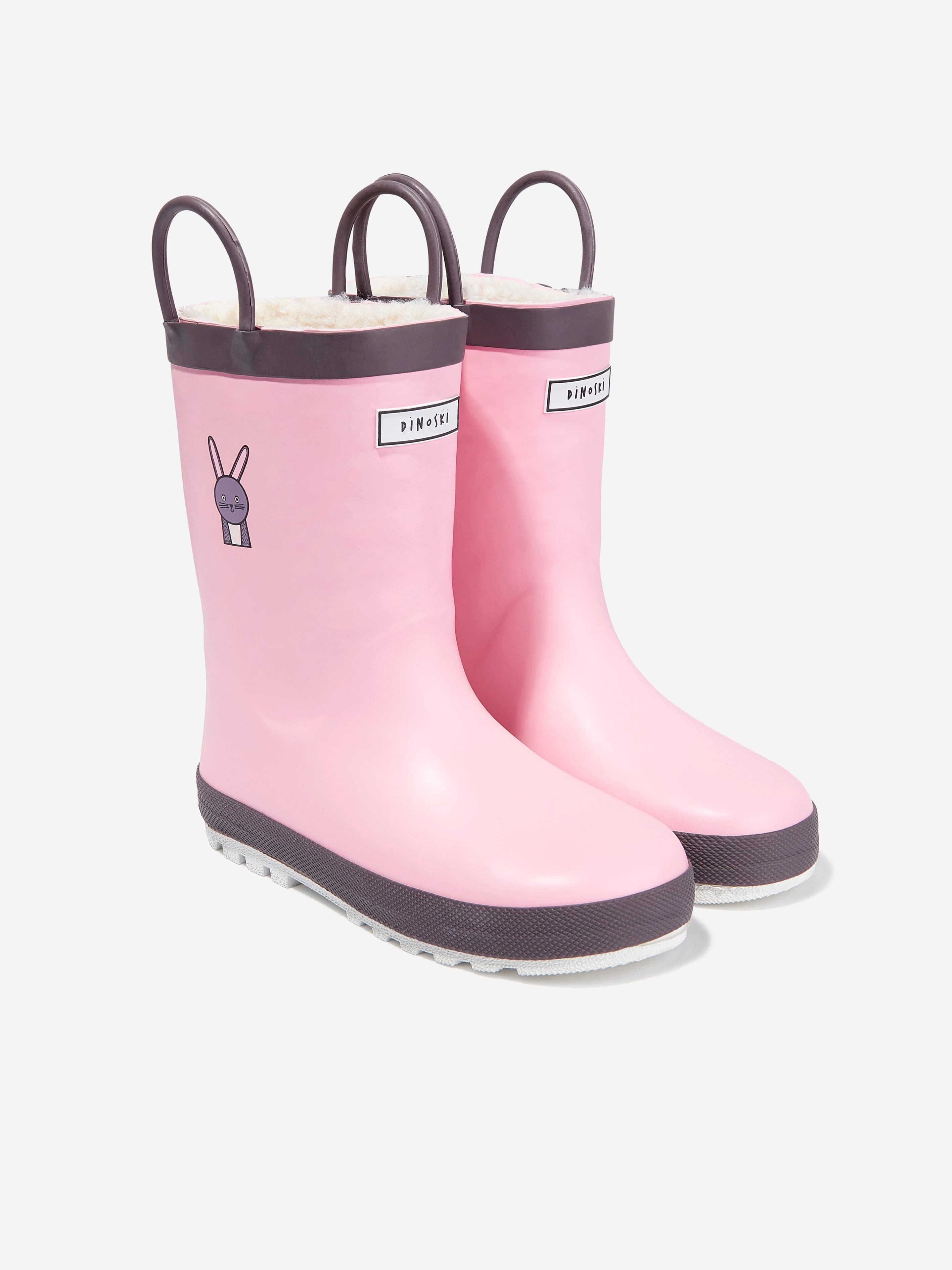 Roarsome Girls Hop Rain Boots in Pink