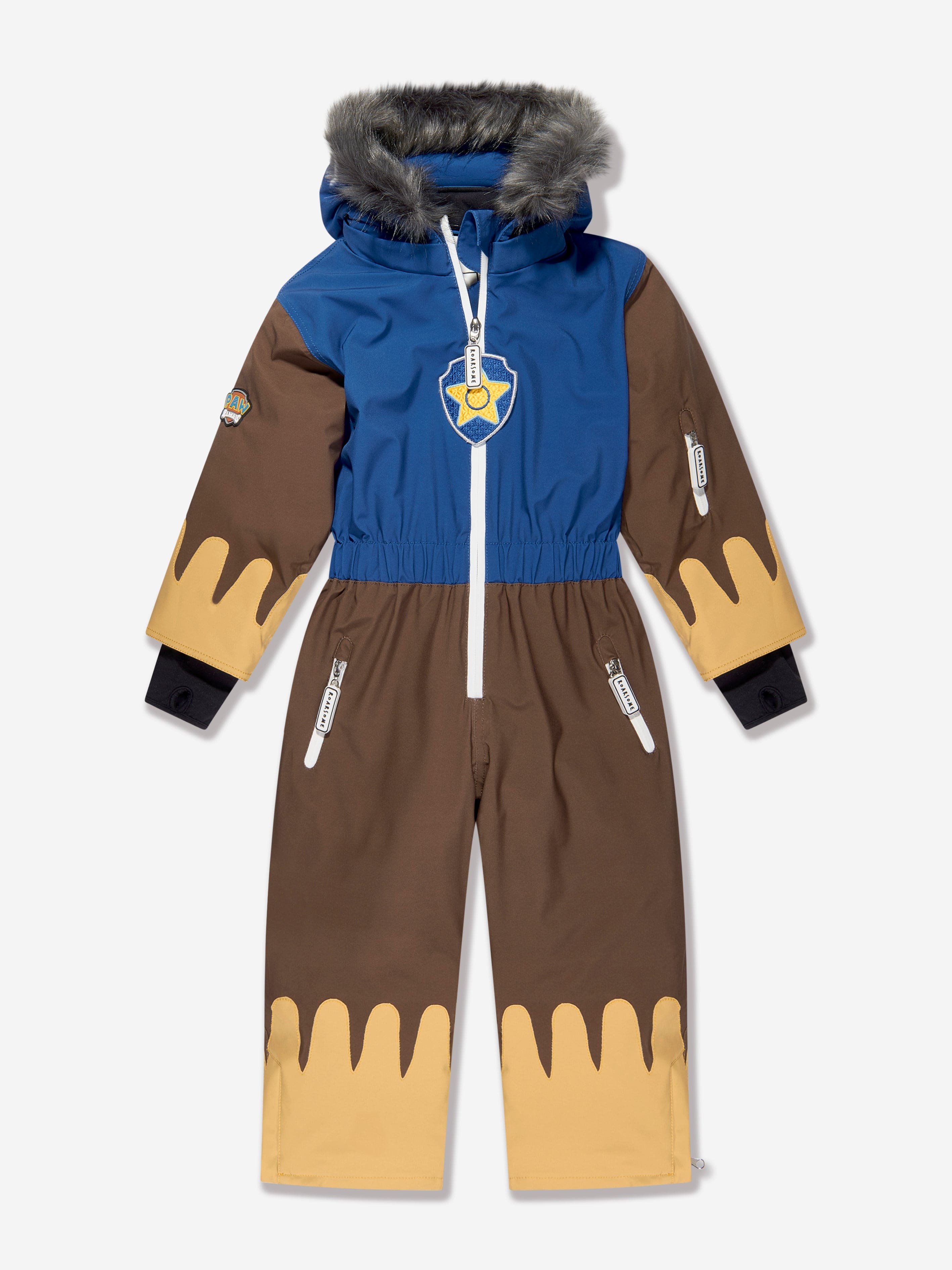 Roarsome Boys Chase Ski Suit in Brown