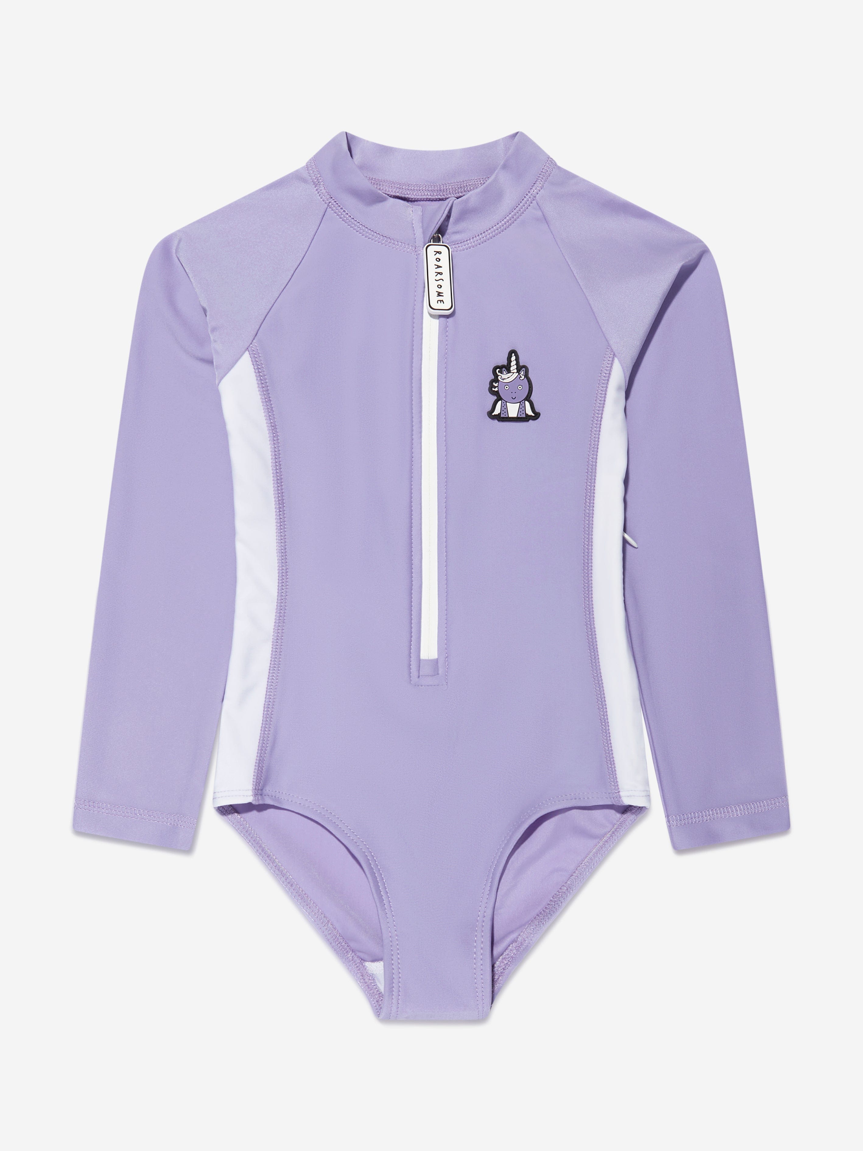 Roarsome Girls Sparkle Unicorn Swimsuit in Purple