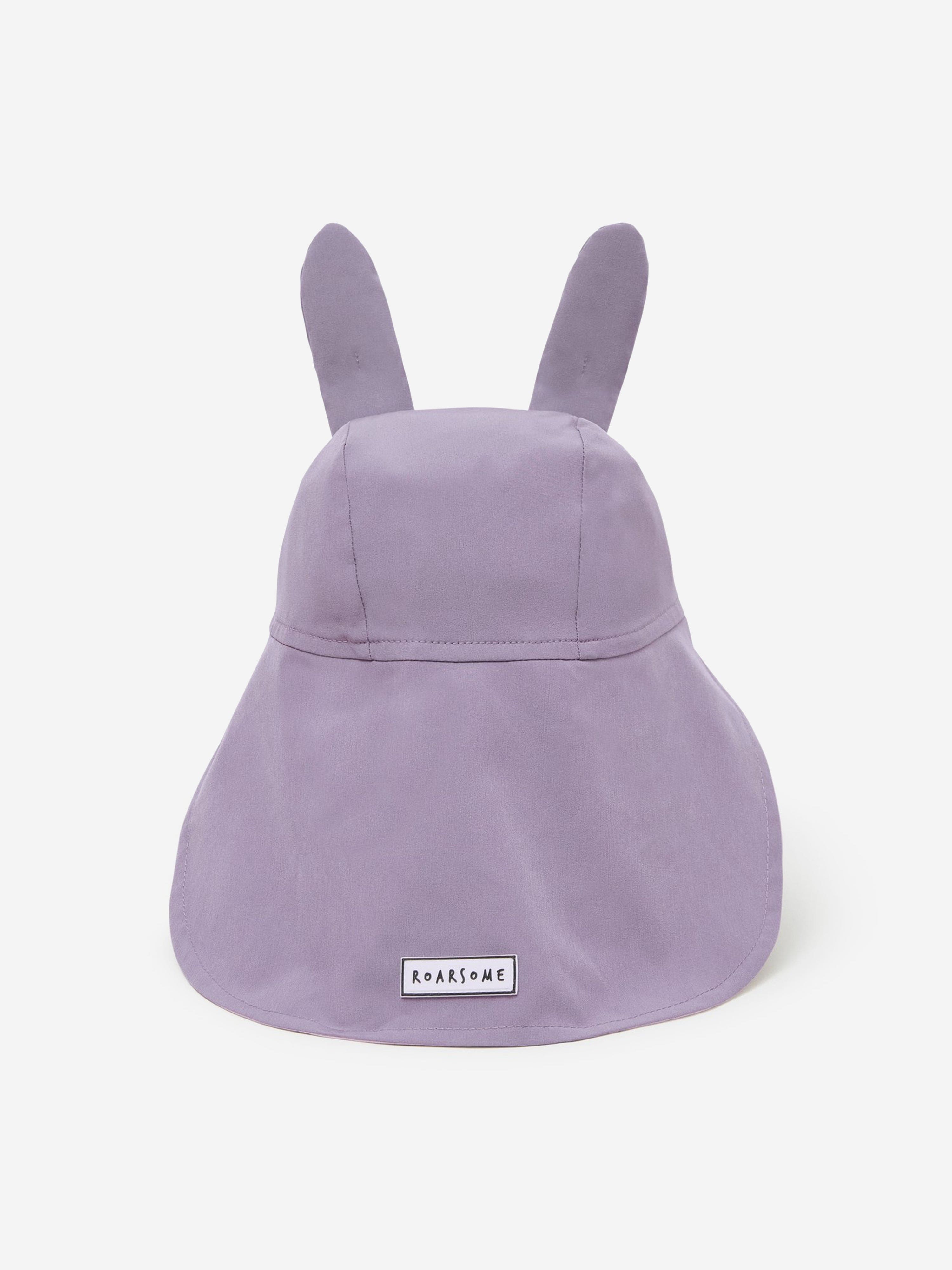 Roarsome Girls Hop The Bunny Sun Cap in Purple