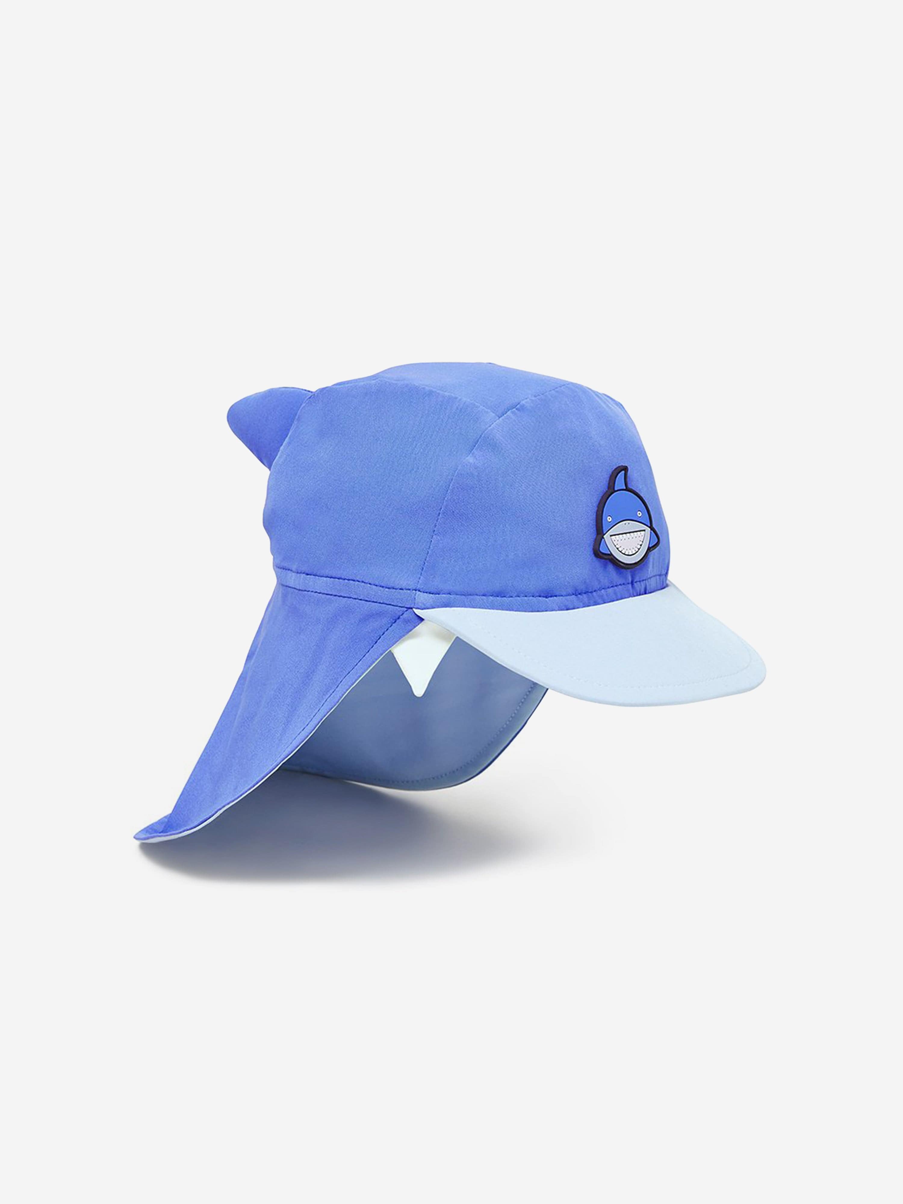 Roarsome Boys Reef The Shark Sun Cap in Blue