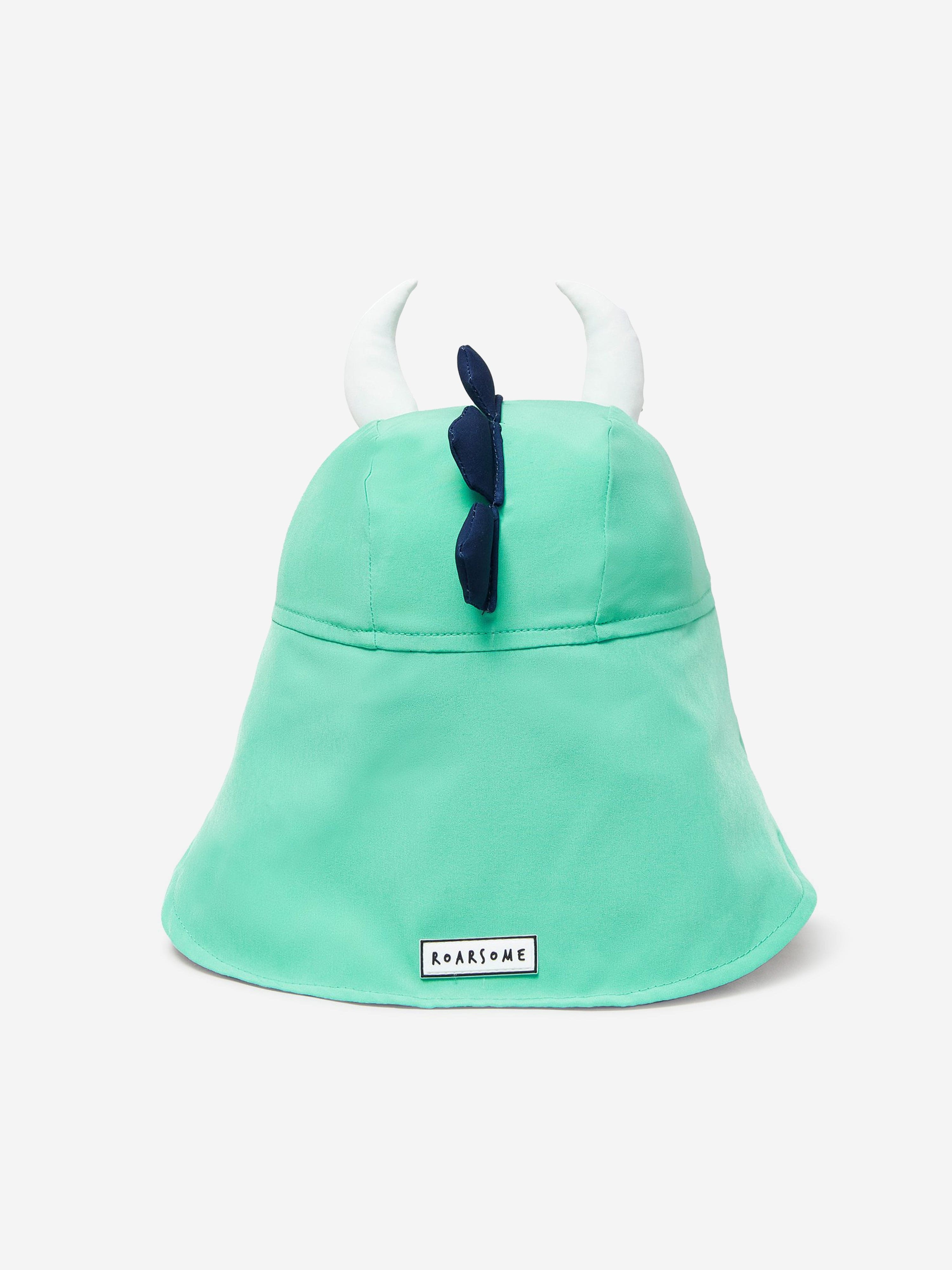 Roarsome Boys Spike The Dinosaur Sun Cap in Green