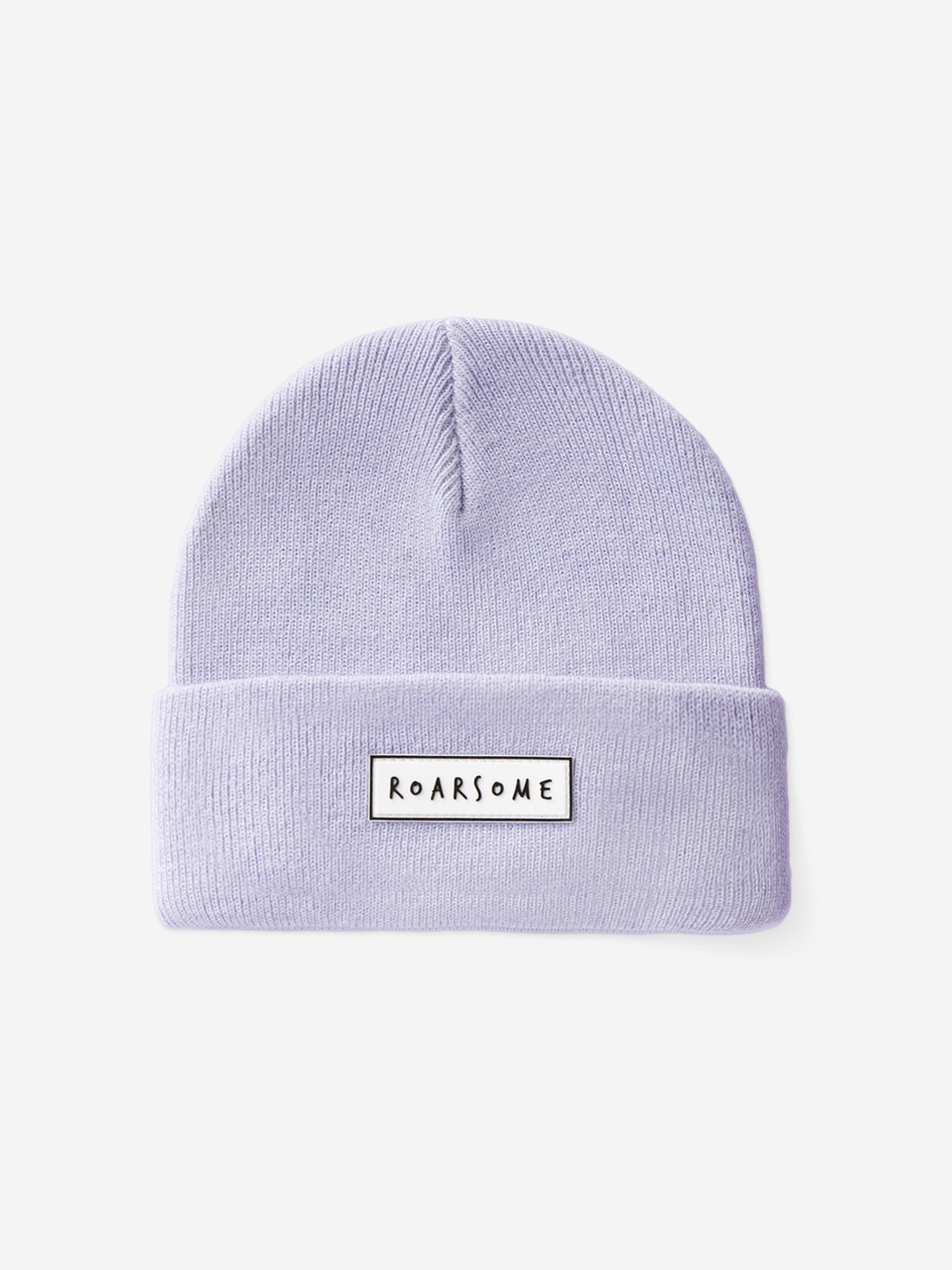Roarsome Kids Beanie Hat in Purple