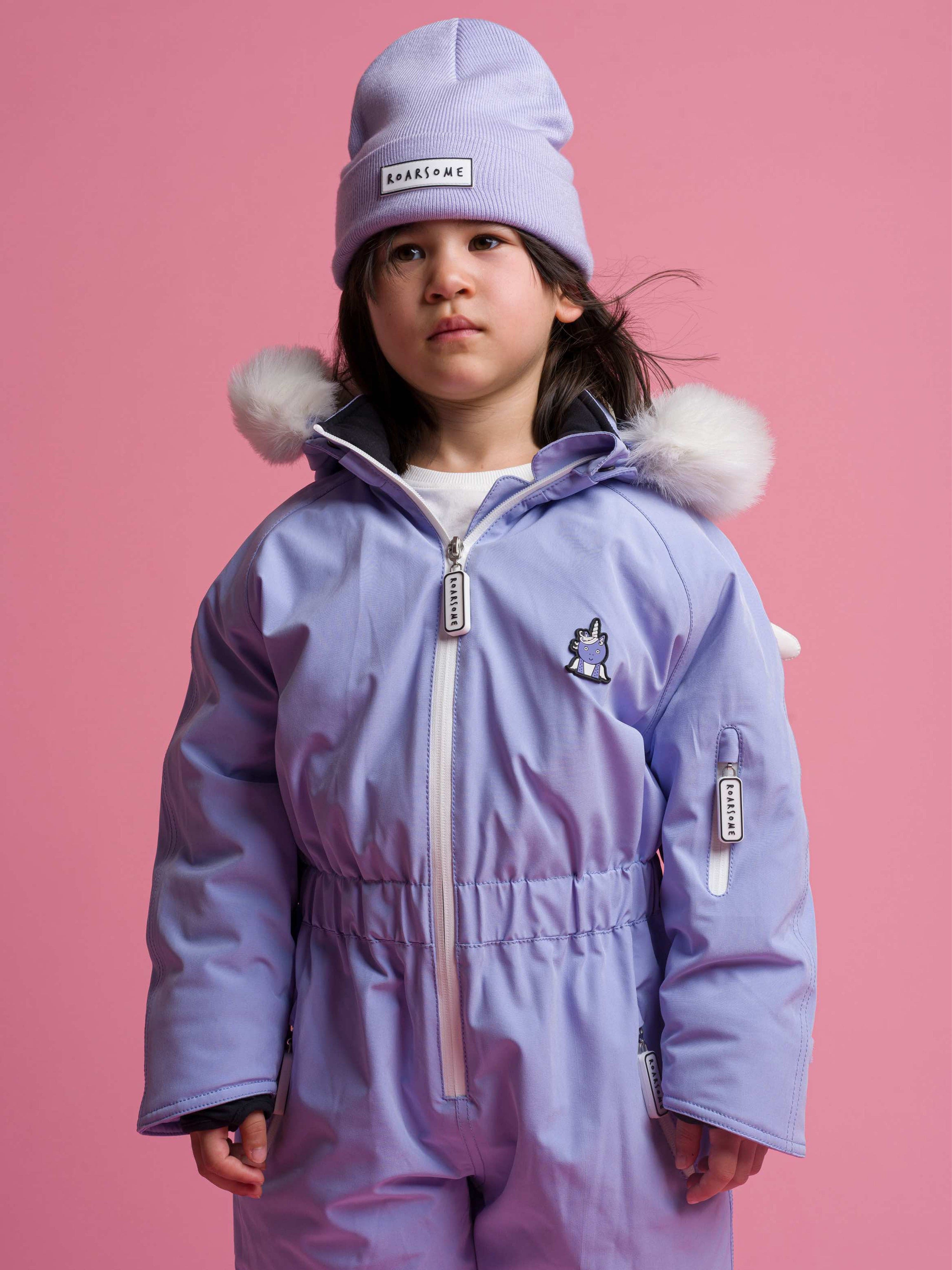 Roarsome Kids Beanie Hat in Purple