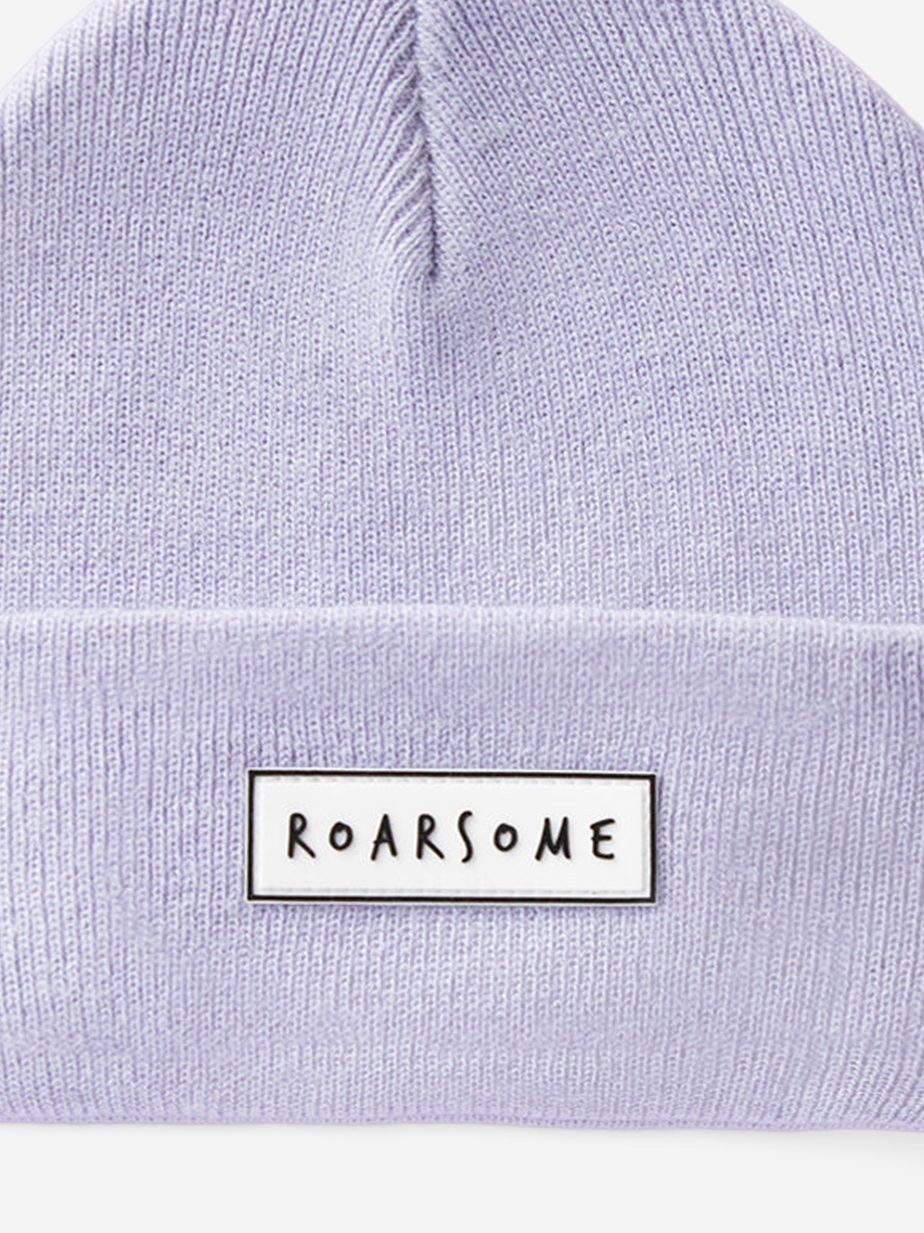 Roarsome Kids Beanie Hat in Purple
