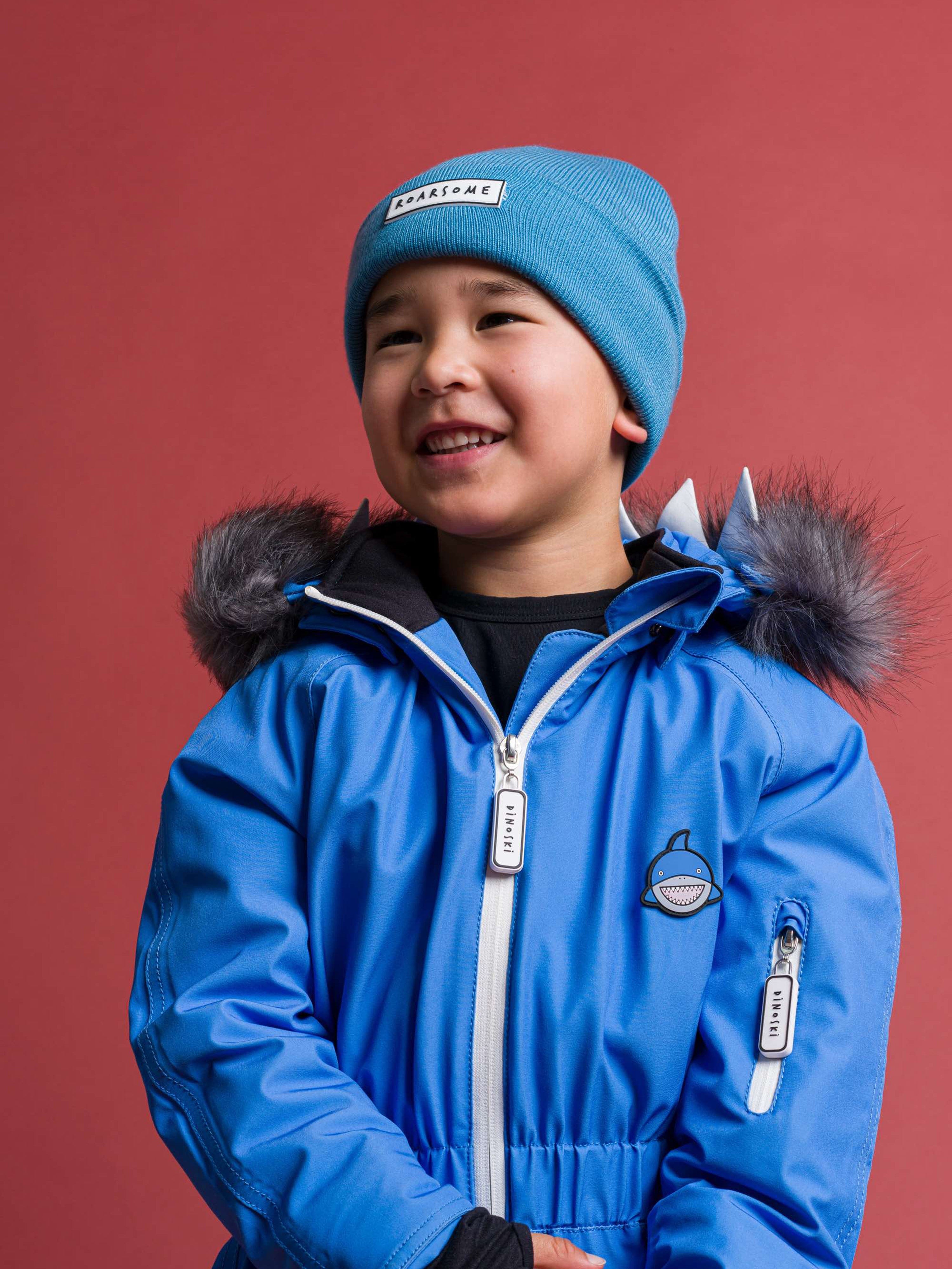Roarsome Kids Beanie Hat in Blue