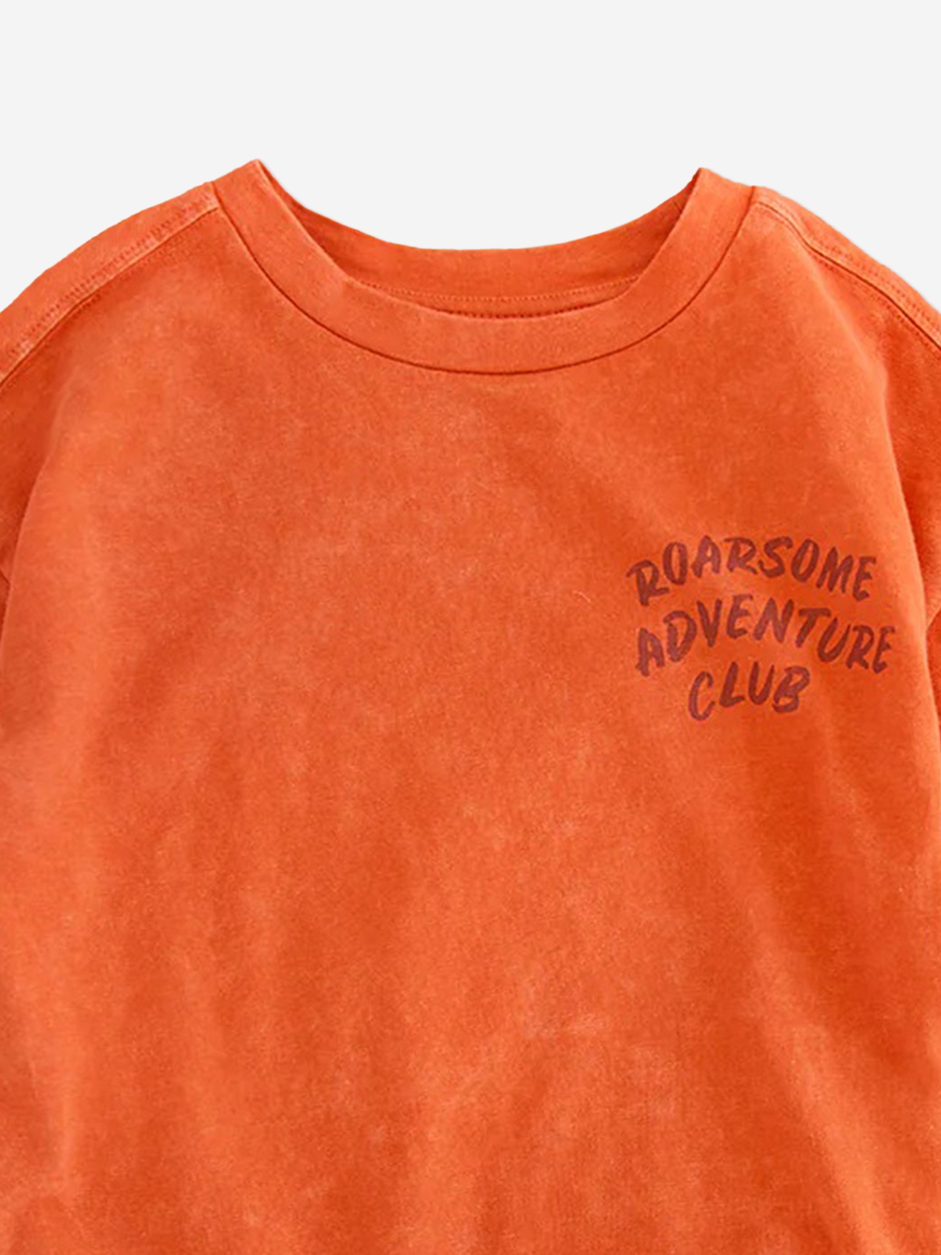 Roarsome Boys Cub The Lion Adventure Club T-Shirt in Red