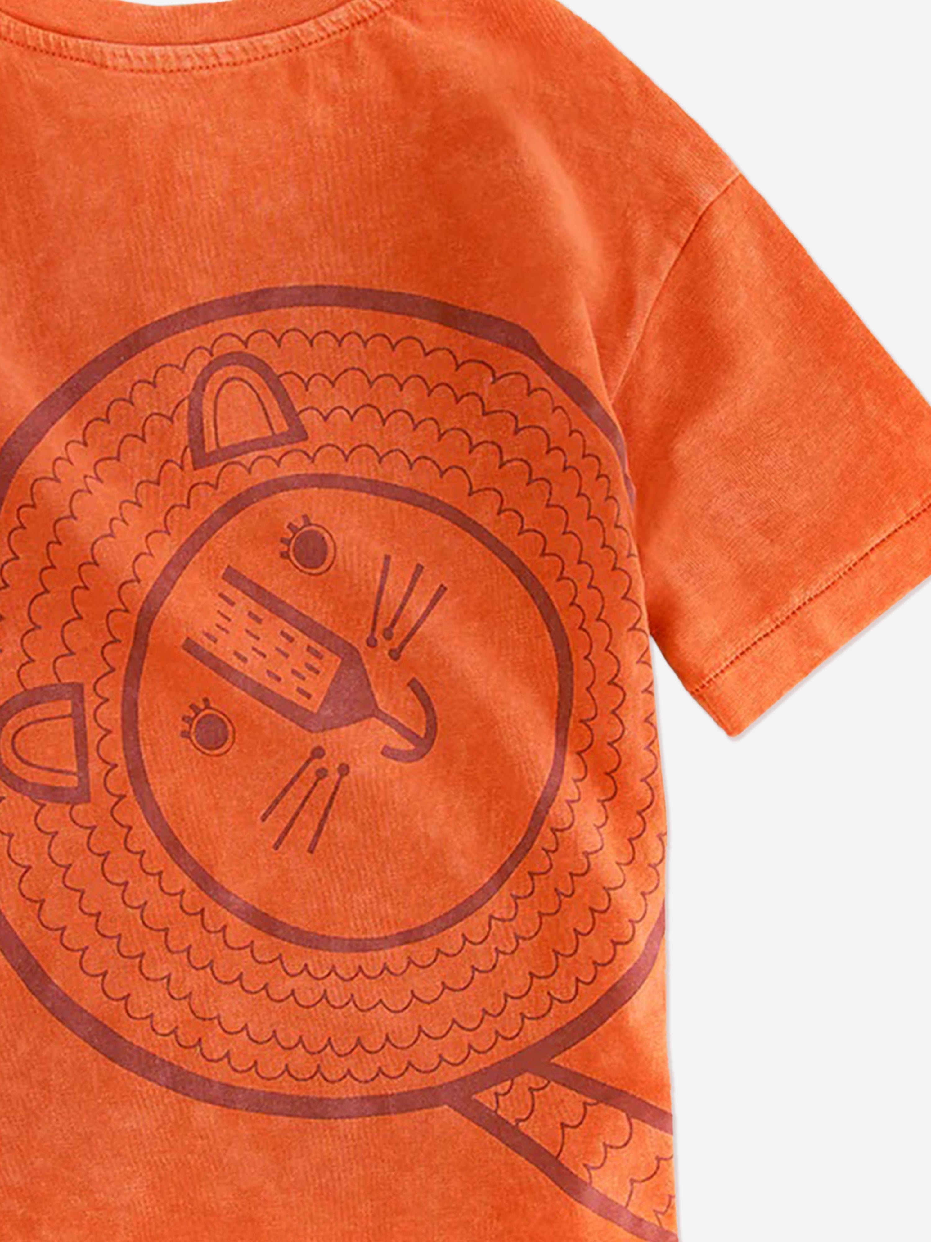 Roarsome Boys Cub The Lion Adventure Club T-Shirt in Red