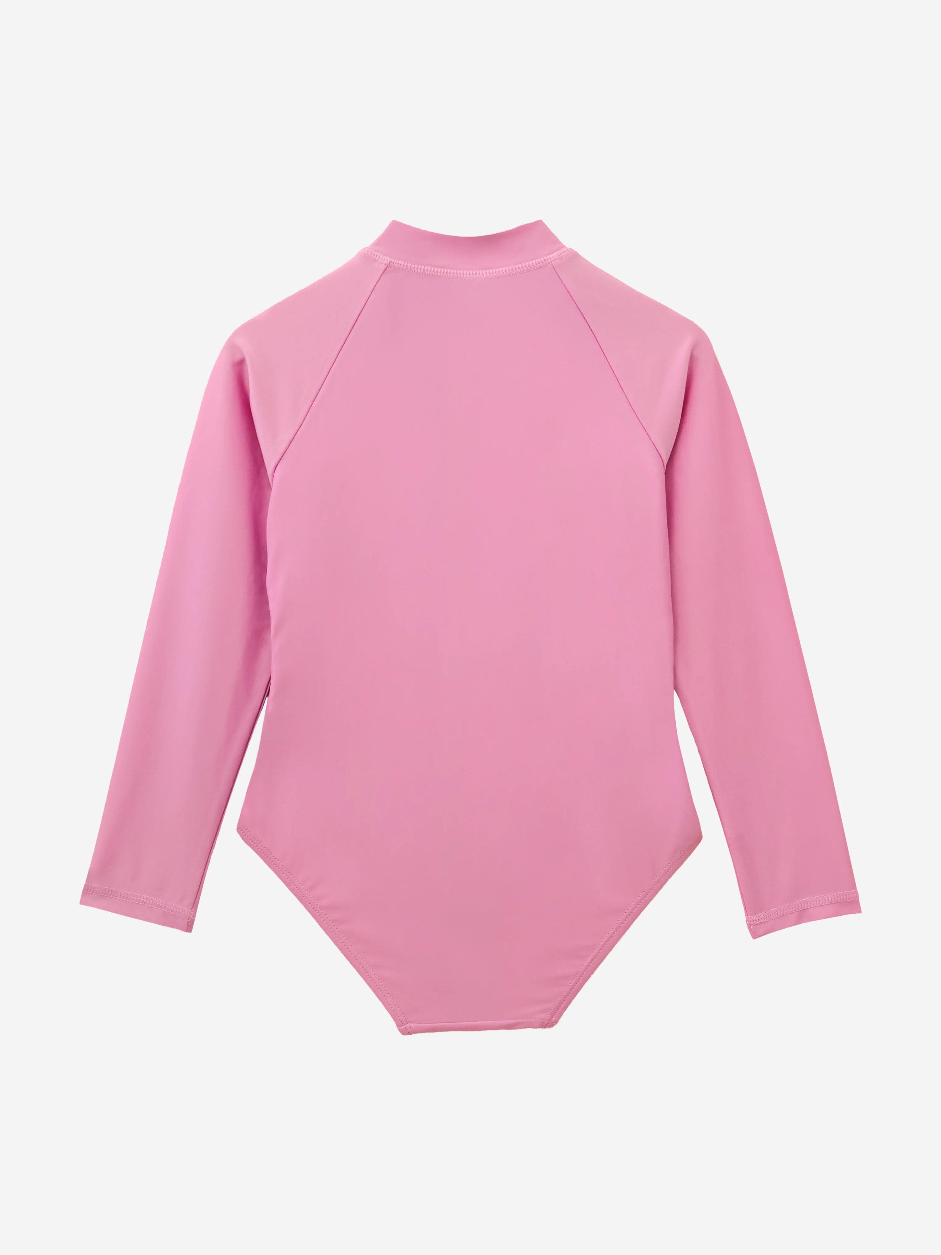 Roarsome Girls Hop The Bunny Swimsuit in Pink (UPF50+)