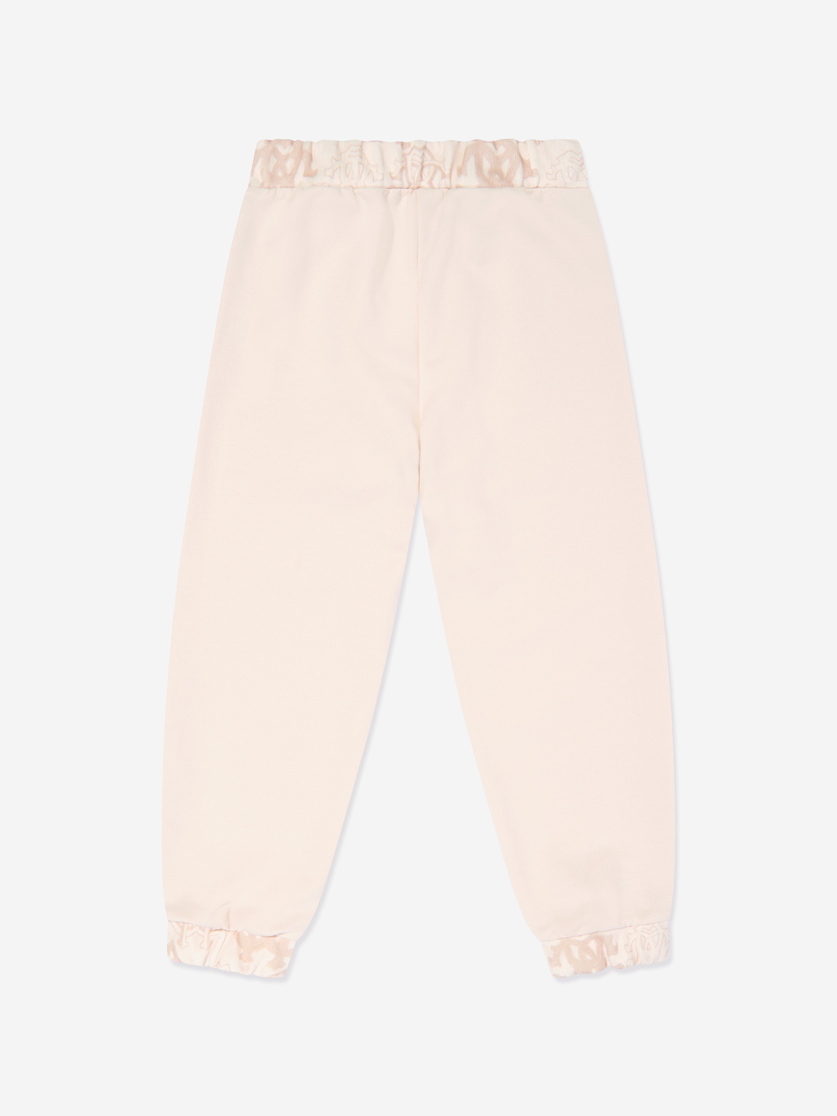 Roberto Cavalli Girls Logo Joggers in Beige