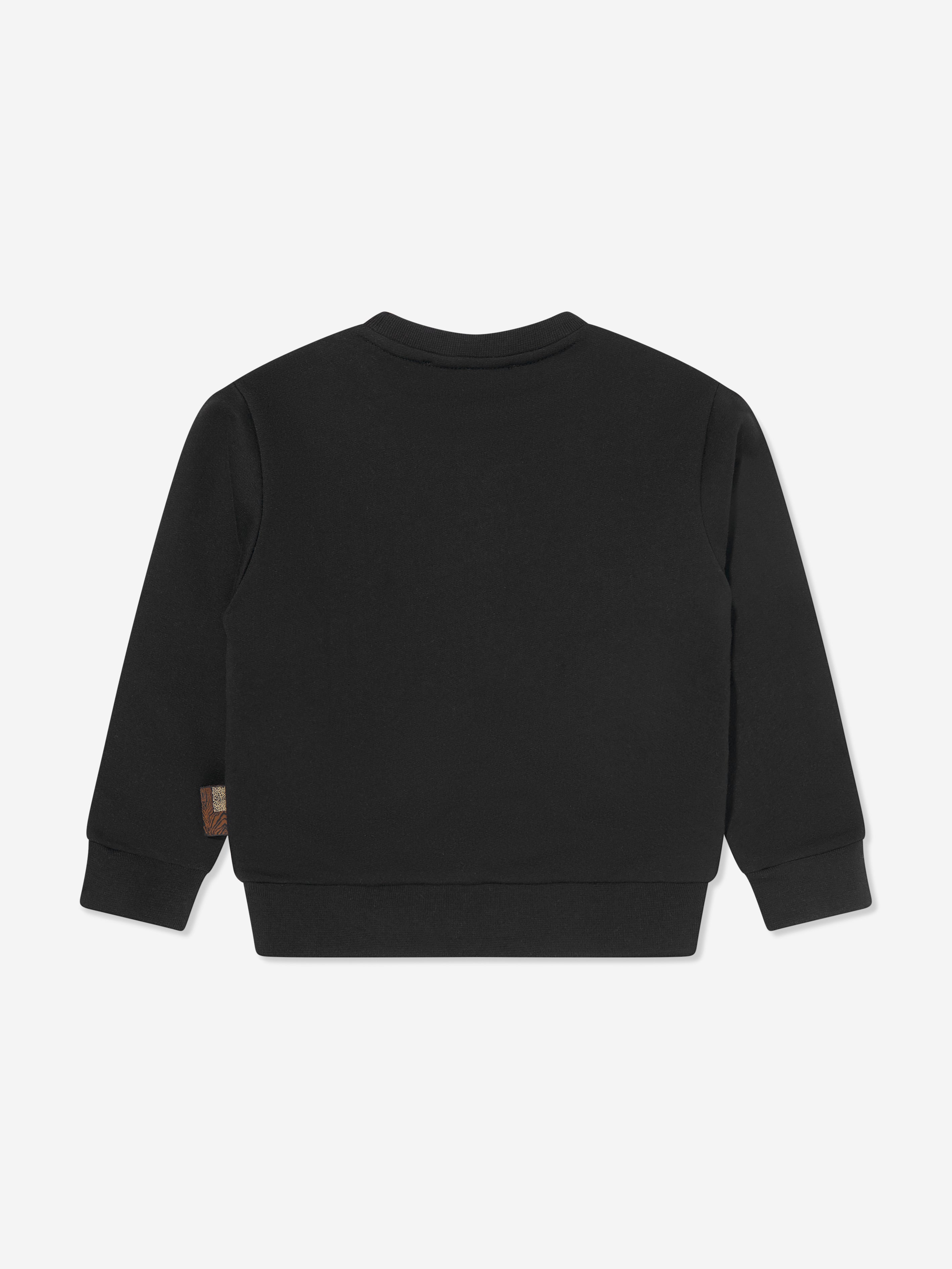 Roberto Cavalli Boys Horses Sweatshirt in Black