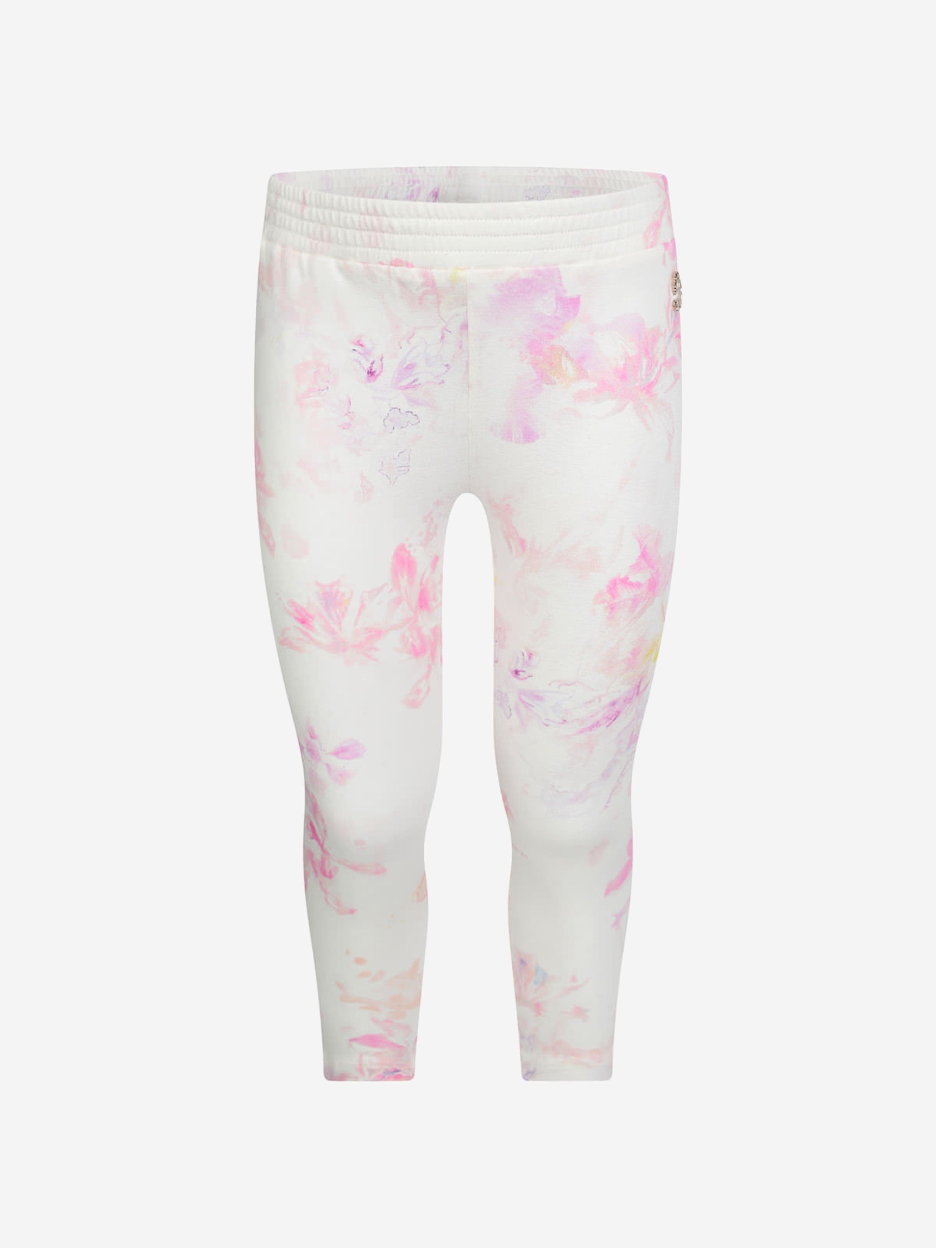 Roberto Cavalli Girls & Pink Floral Print Leggings