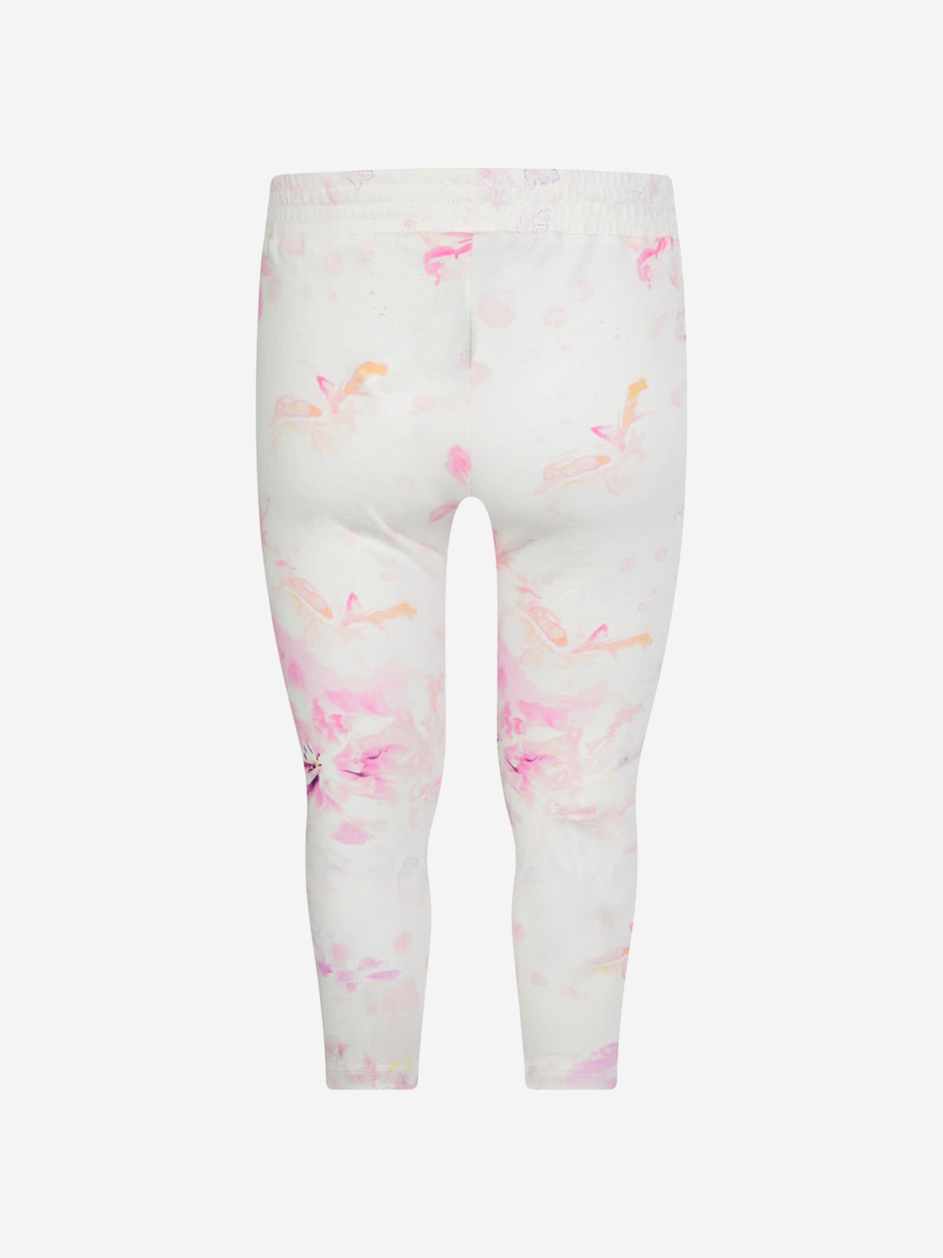 Roberto Cavalli Girls & Pink Floral Print Leggings