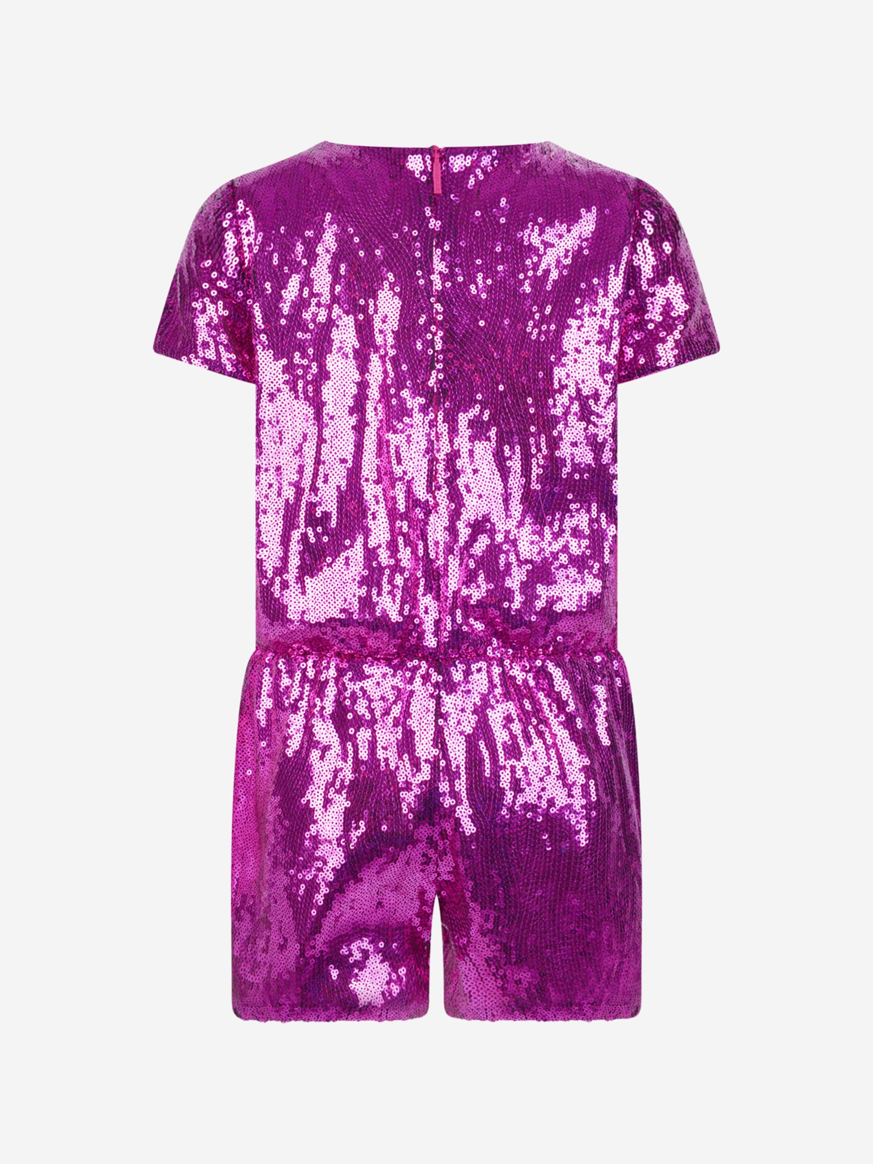 Roberto Cavalli Girls Sequin Playsuit