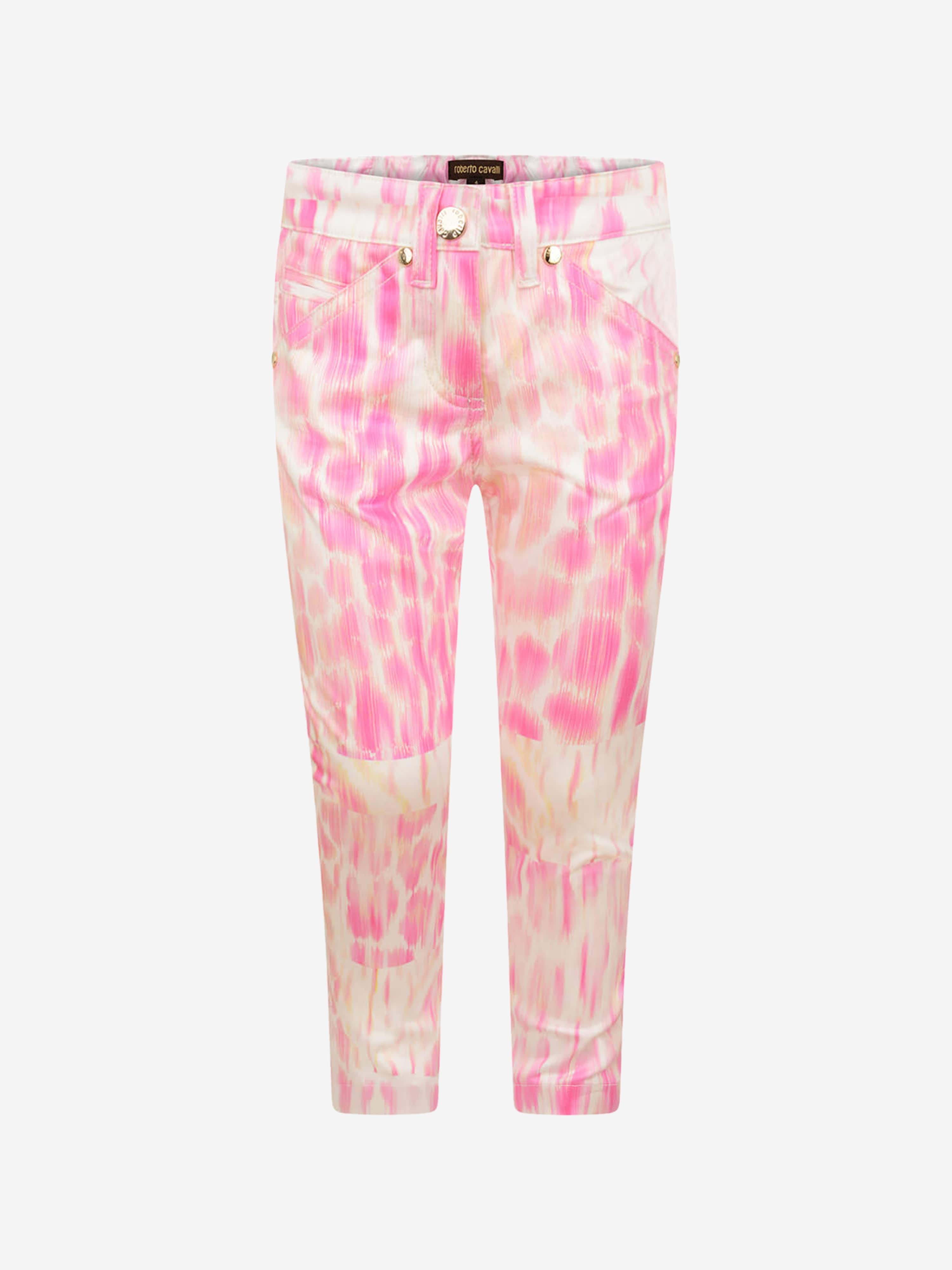 Roberto Cavalli Girls Leopard Print Trousers