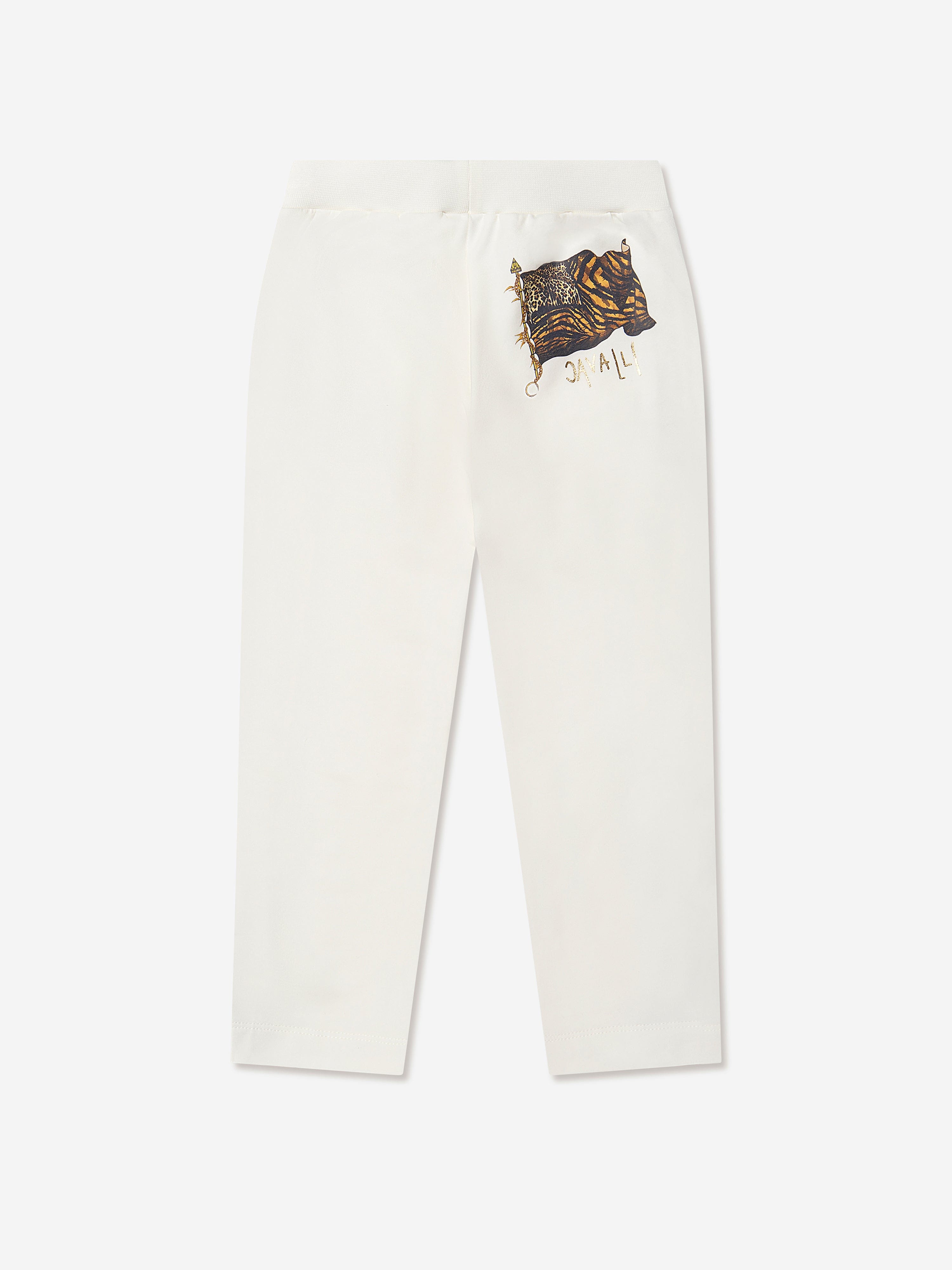 Roberto Cavalli Girls Cotton Fleece Joggers