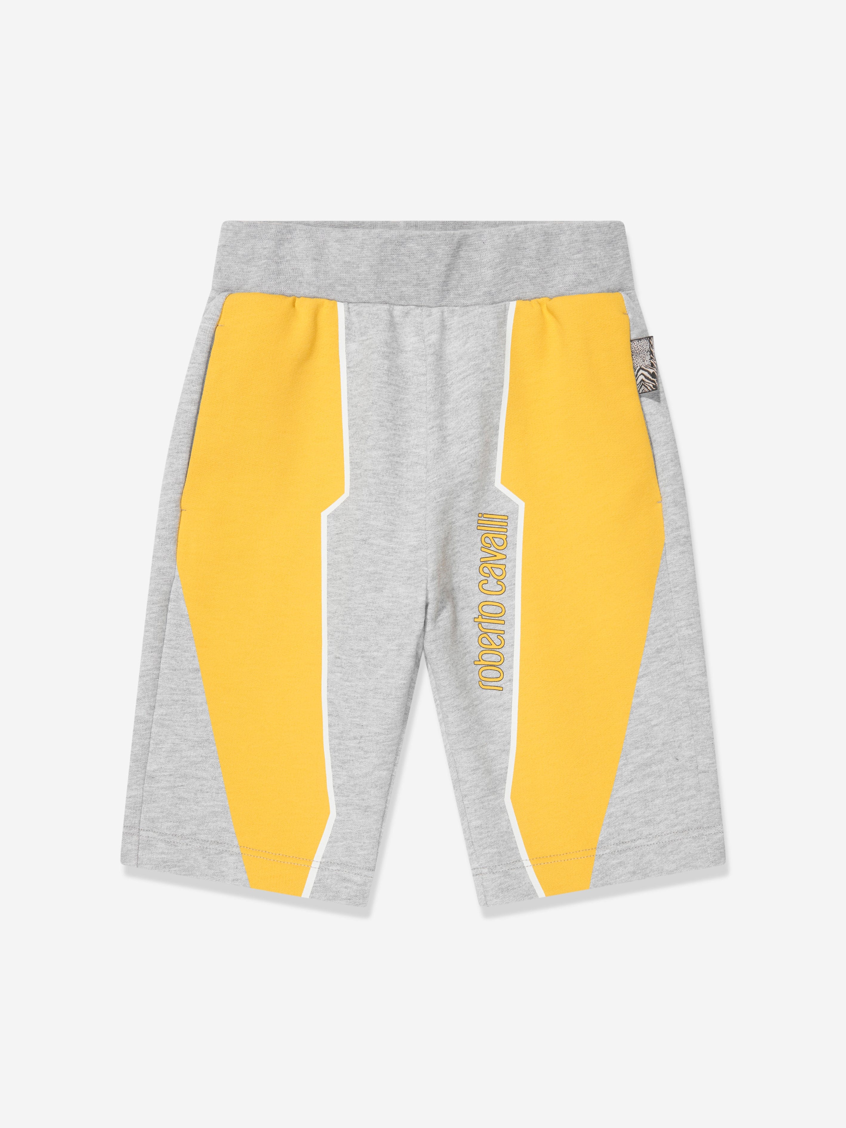 Roberto Cavalli Boys Logo Shorts in Grey