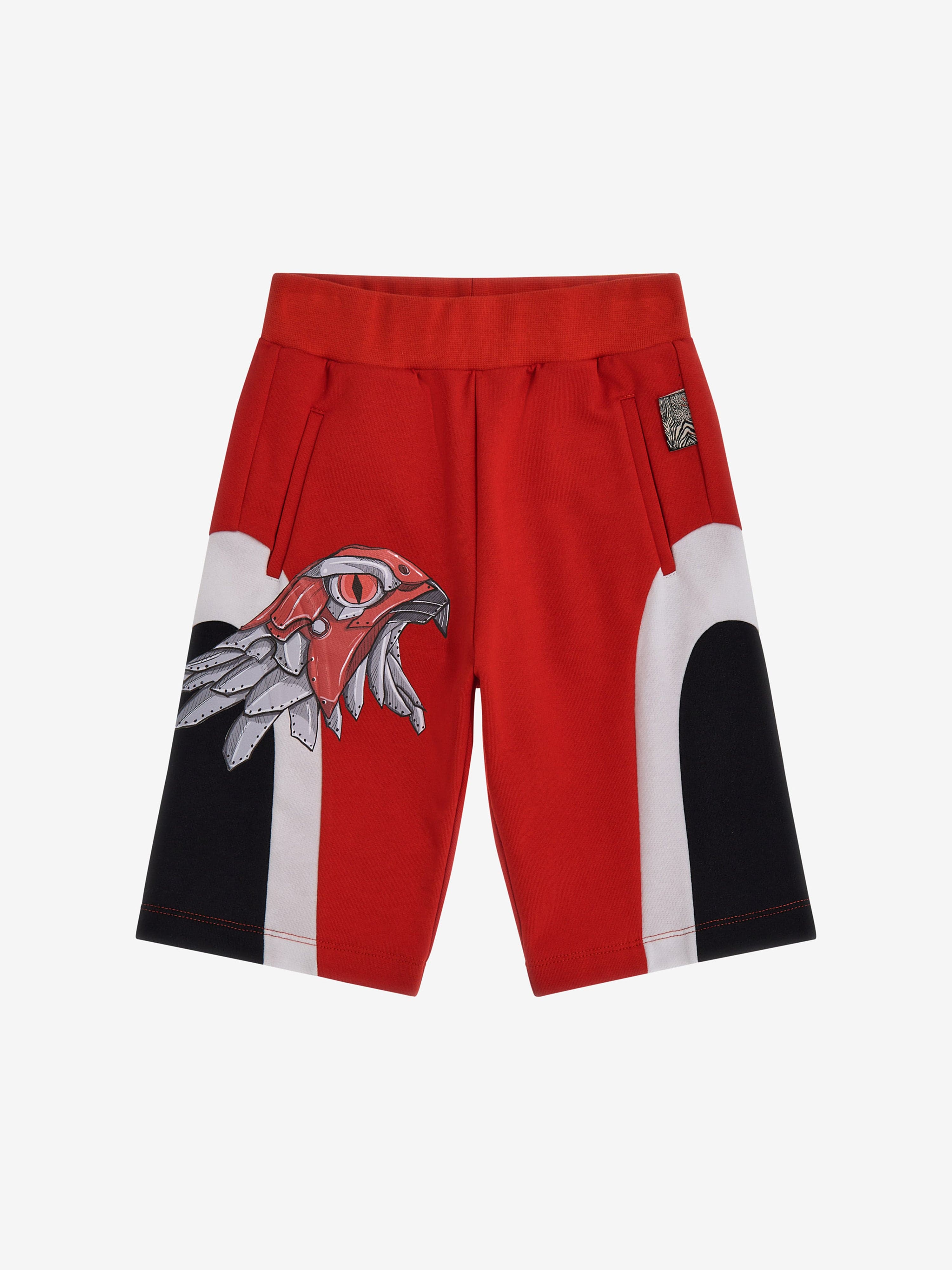 Roberto Cavalli Boys Eagle Shorts in Red